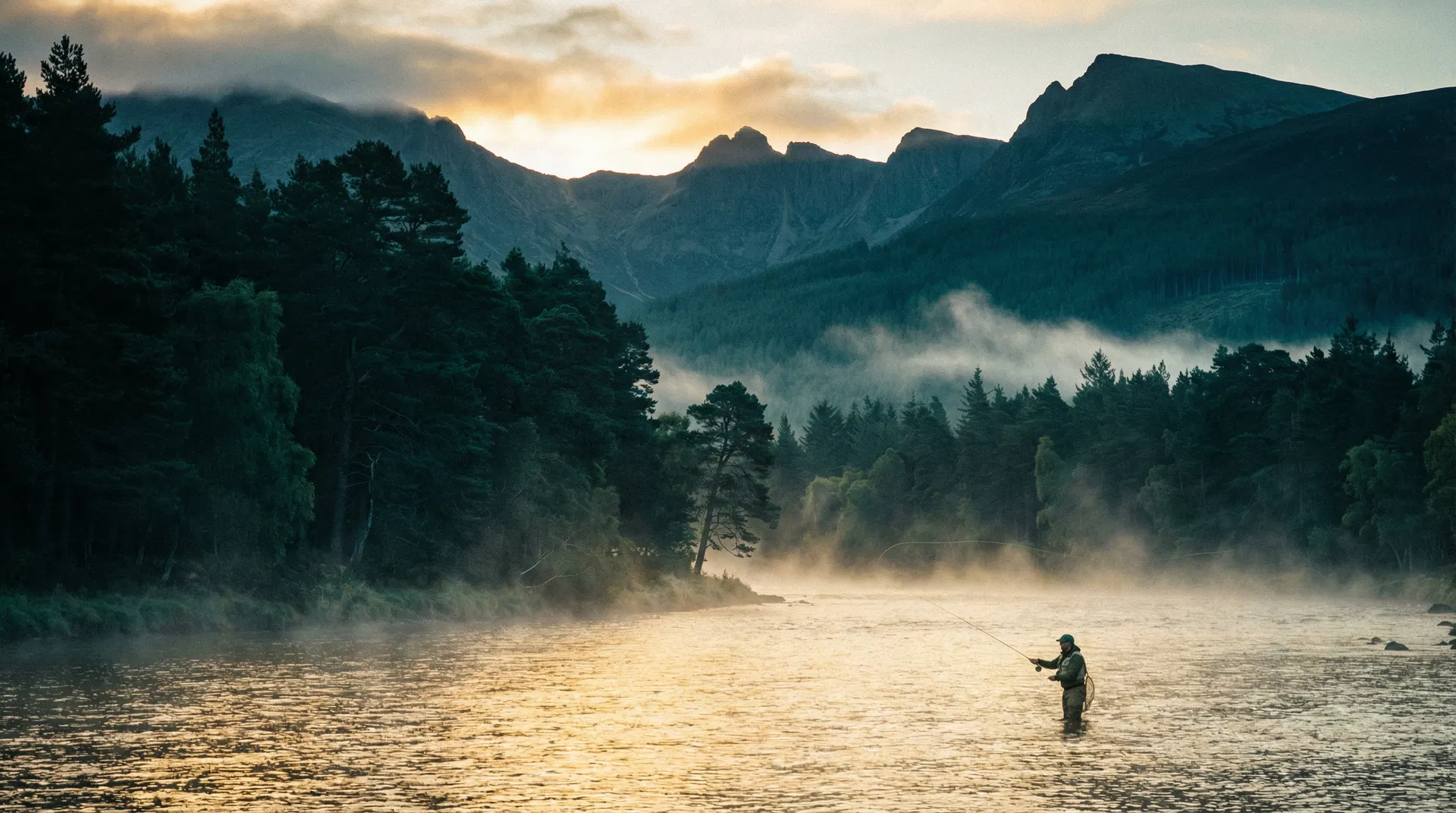 Fly fishing in the Scottish Highlands