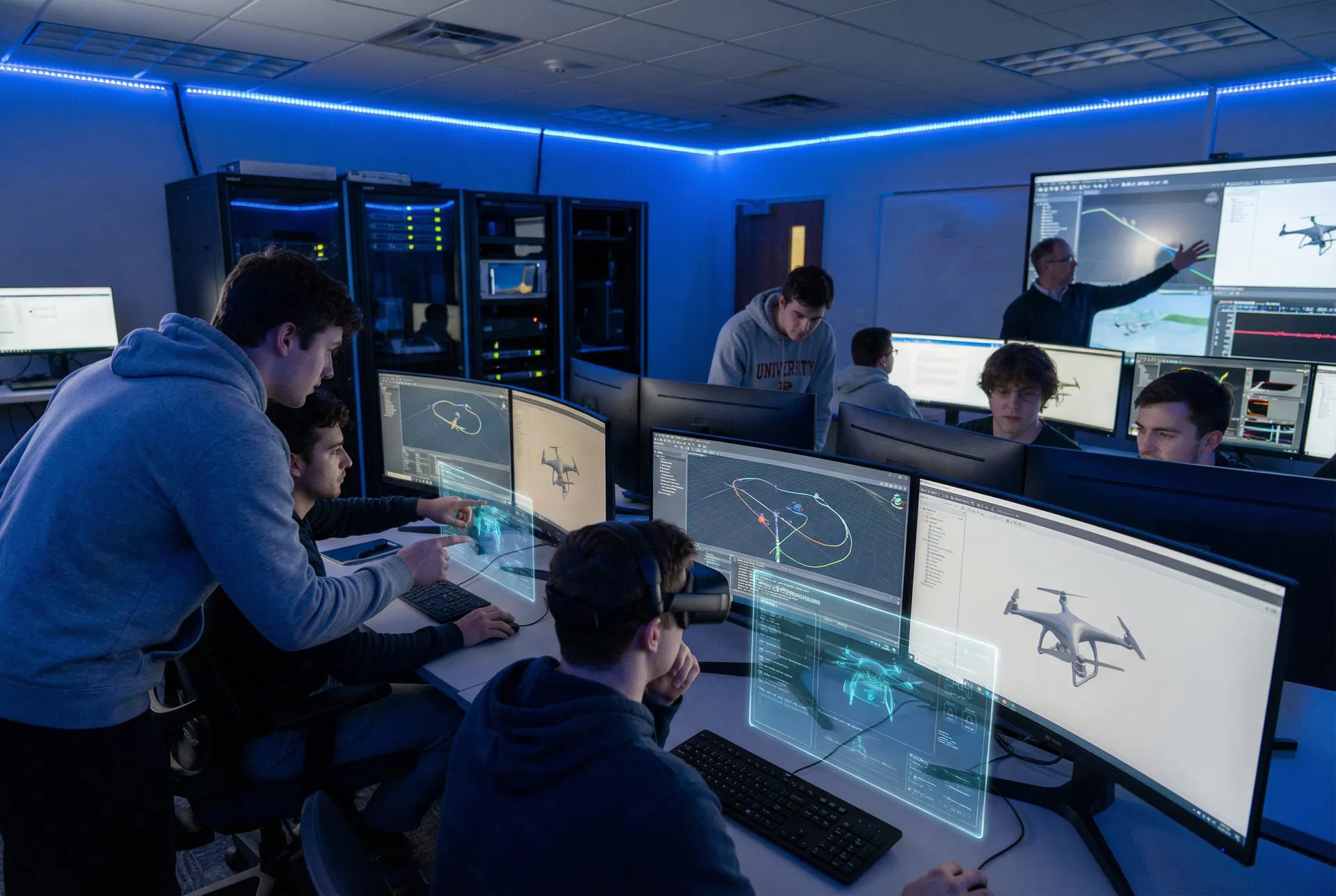 高校无人机仿真教学实验室