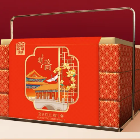 臻味&上新了故宫-
1073g宫廷钦点·禧礼礼盒