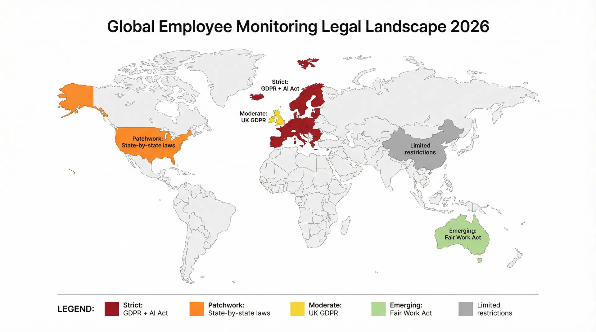 Global Employee Monitoring Legal Landscape 2026