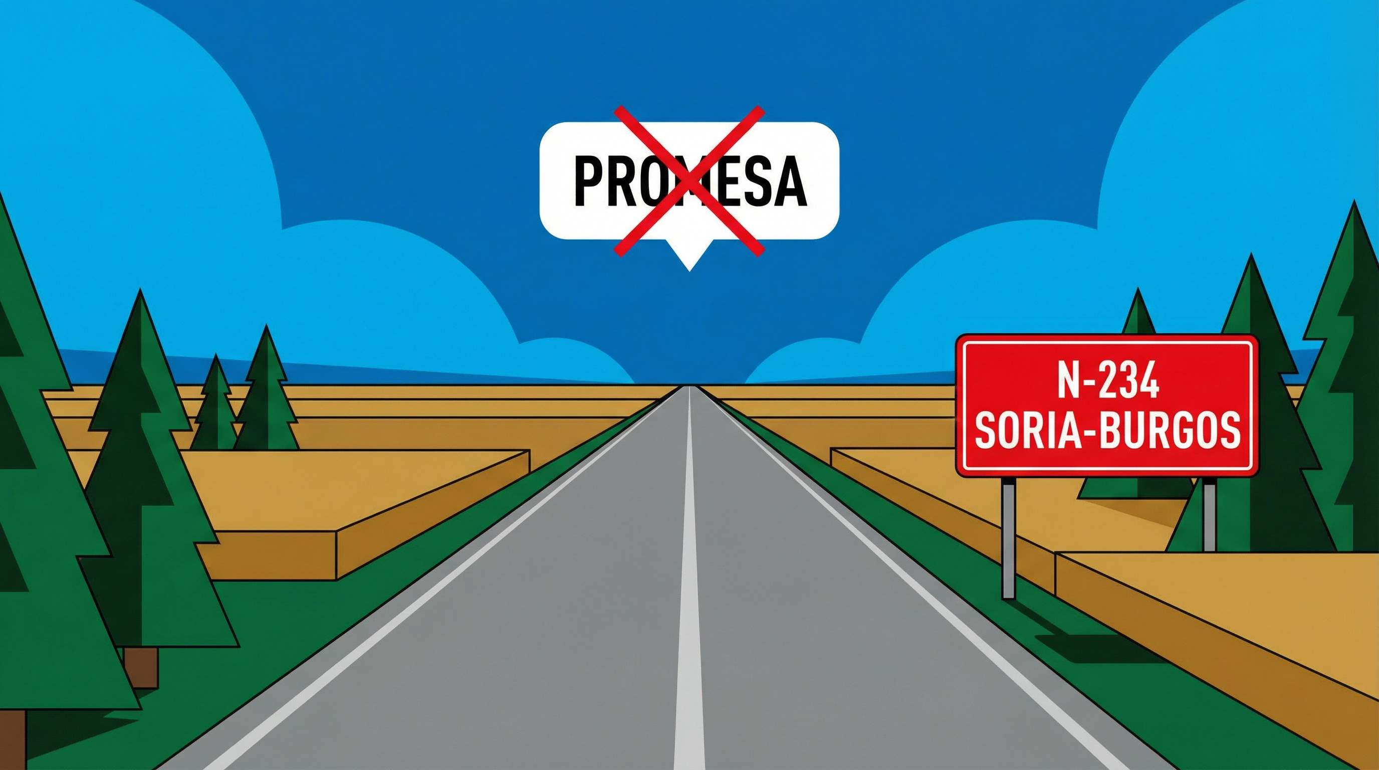 La N-234: la carretera que Mañueco prometió convertir en autovía y sigue siendo una promesa