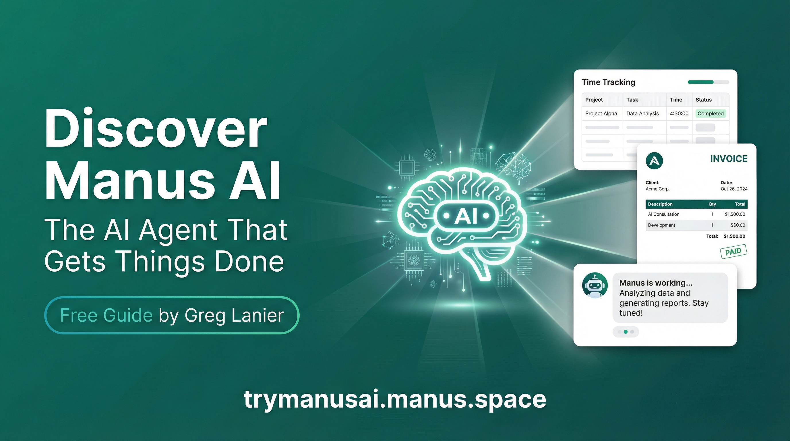 Discover Manus AI — Social Media Banner