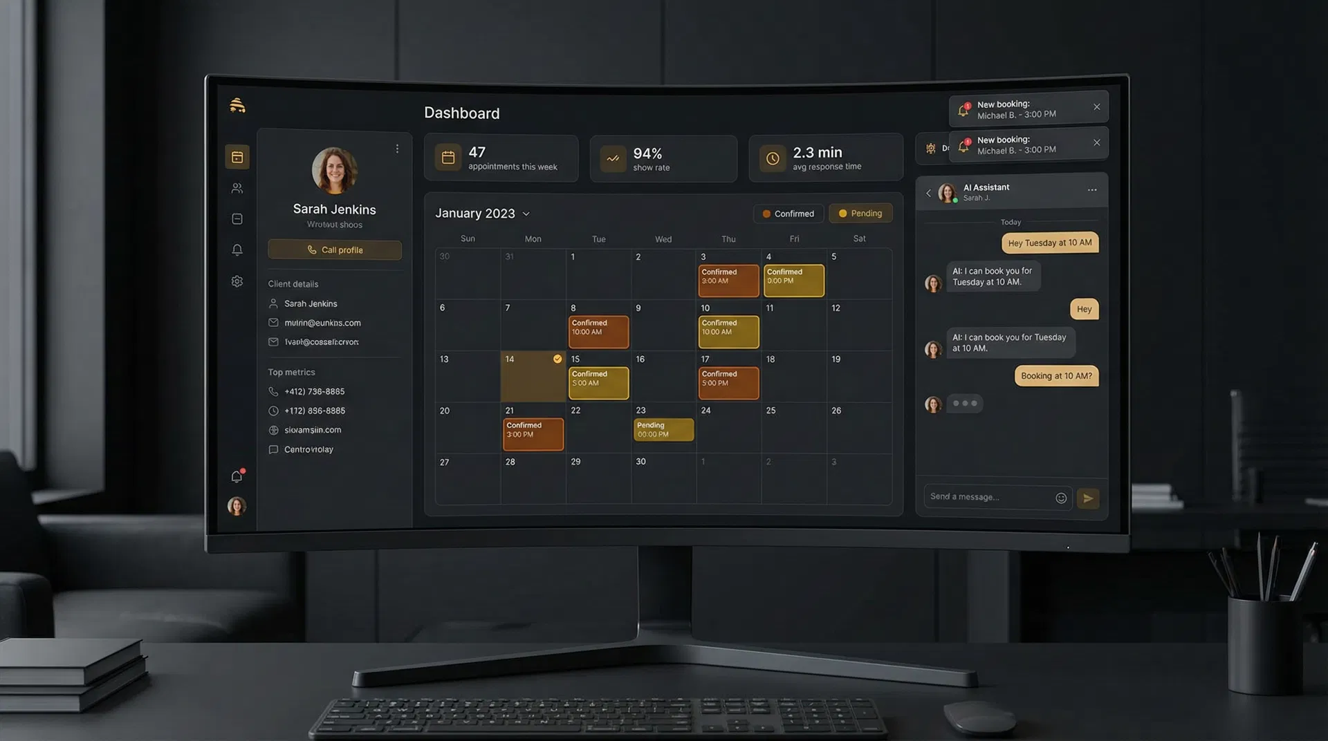 AI Appointment Booking Dashboard