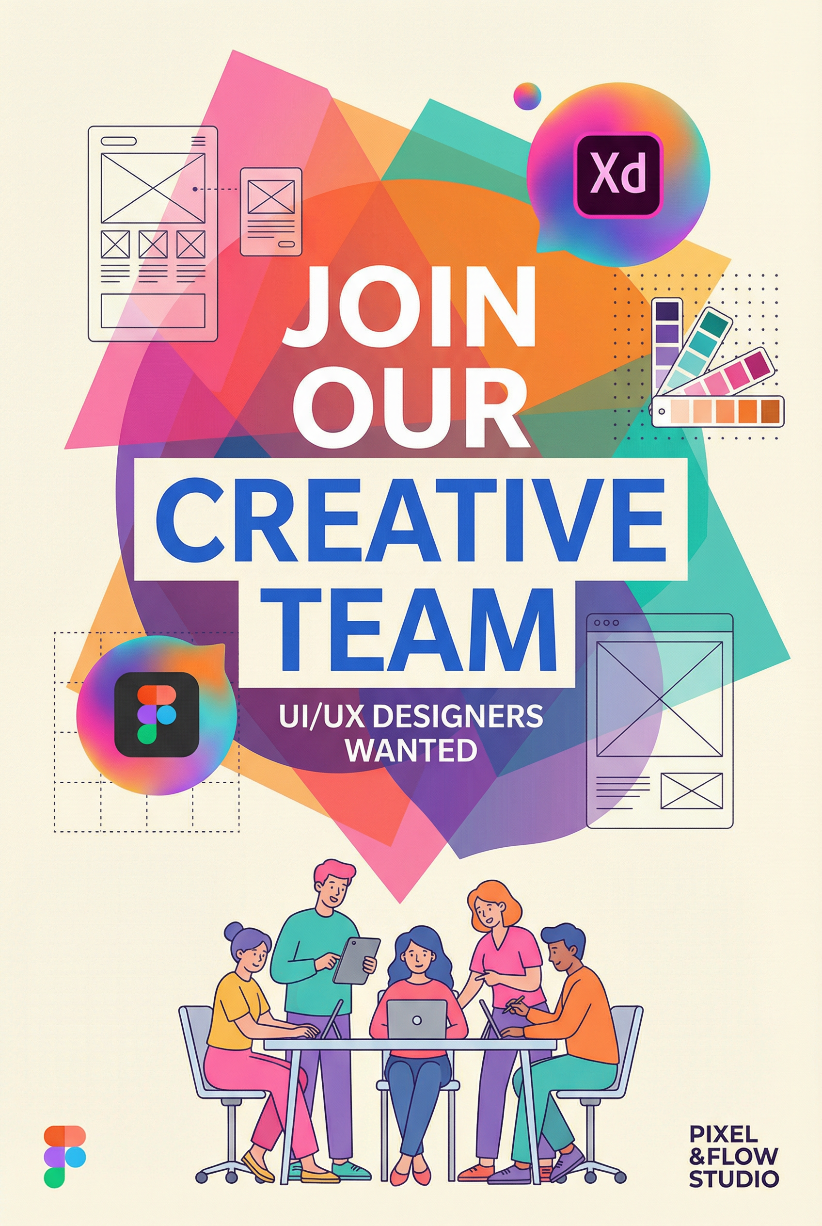 Recruitment Poster - UI/UX Designer