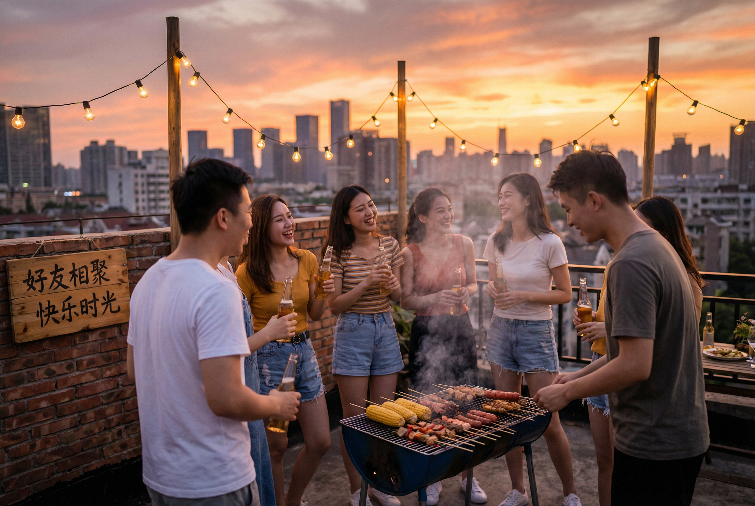 露台小聚 - 朋友聚会BBQ