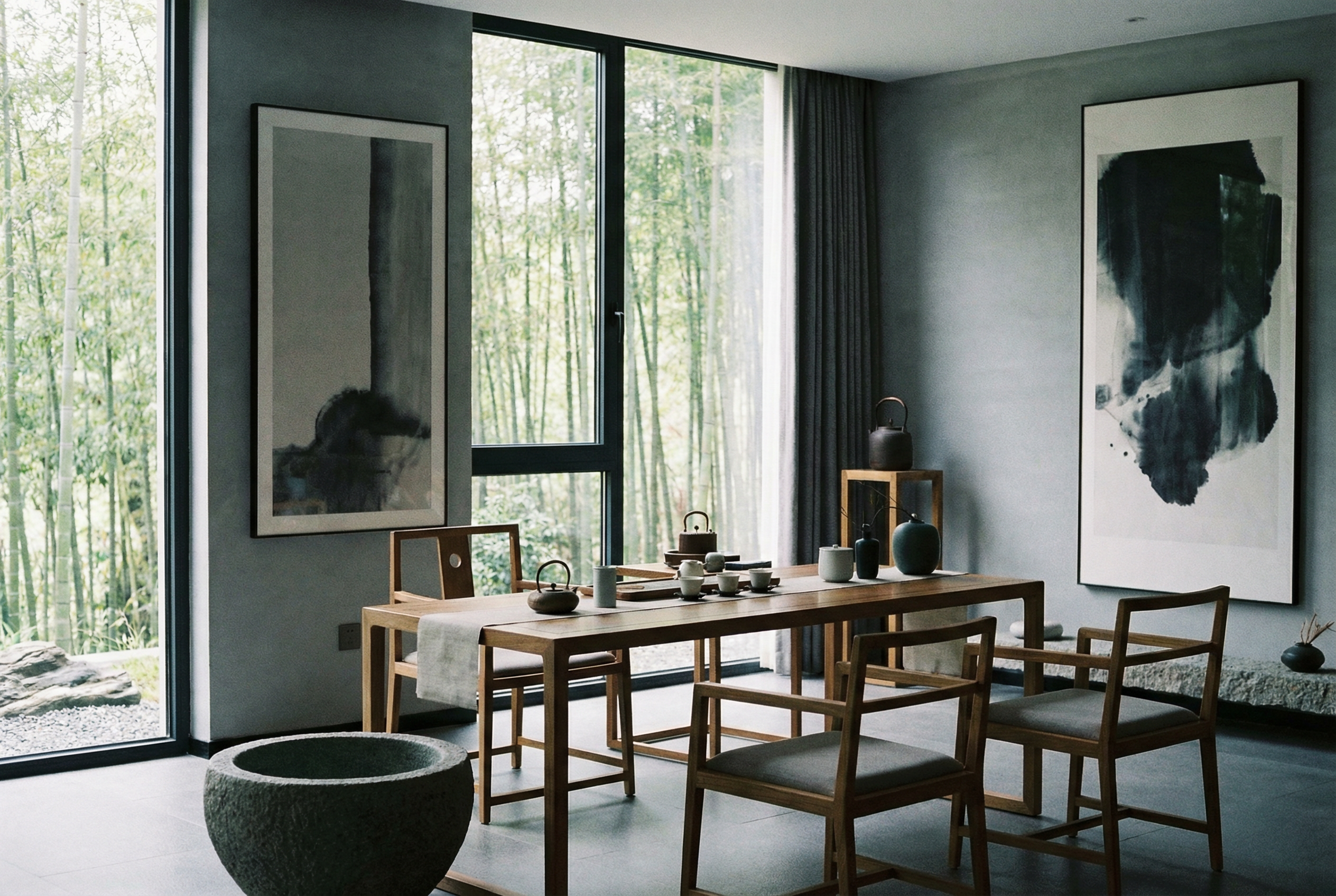 新中式茶室空间