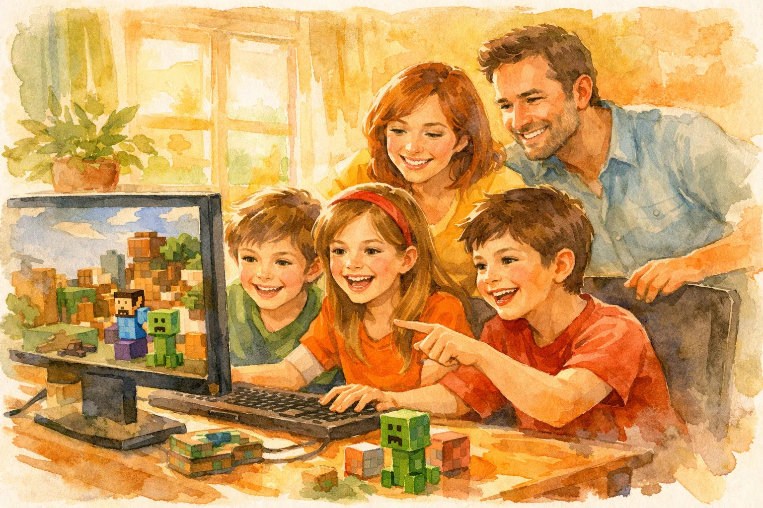 家族でマイクラを楽しむ