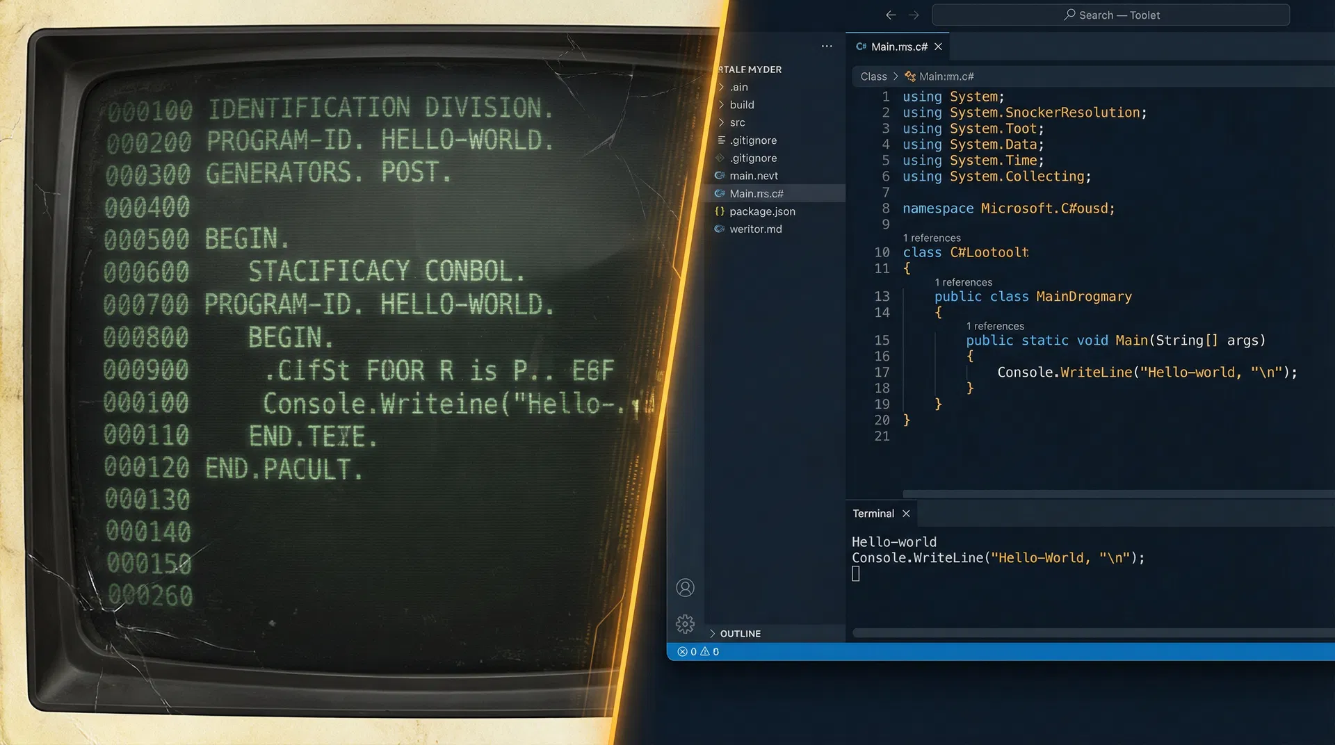 Legacy code to modern code transformation
