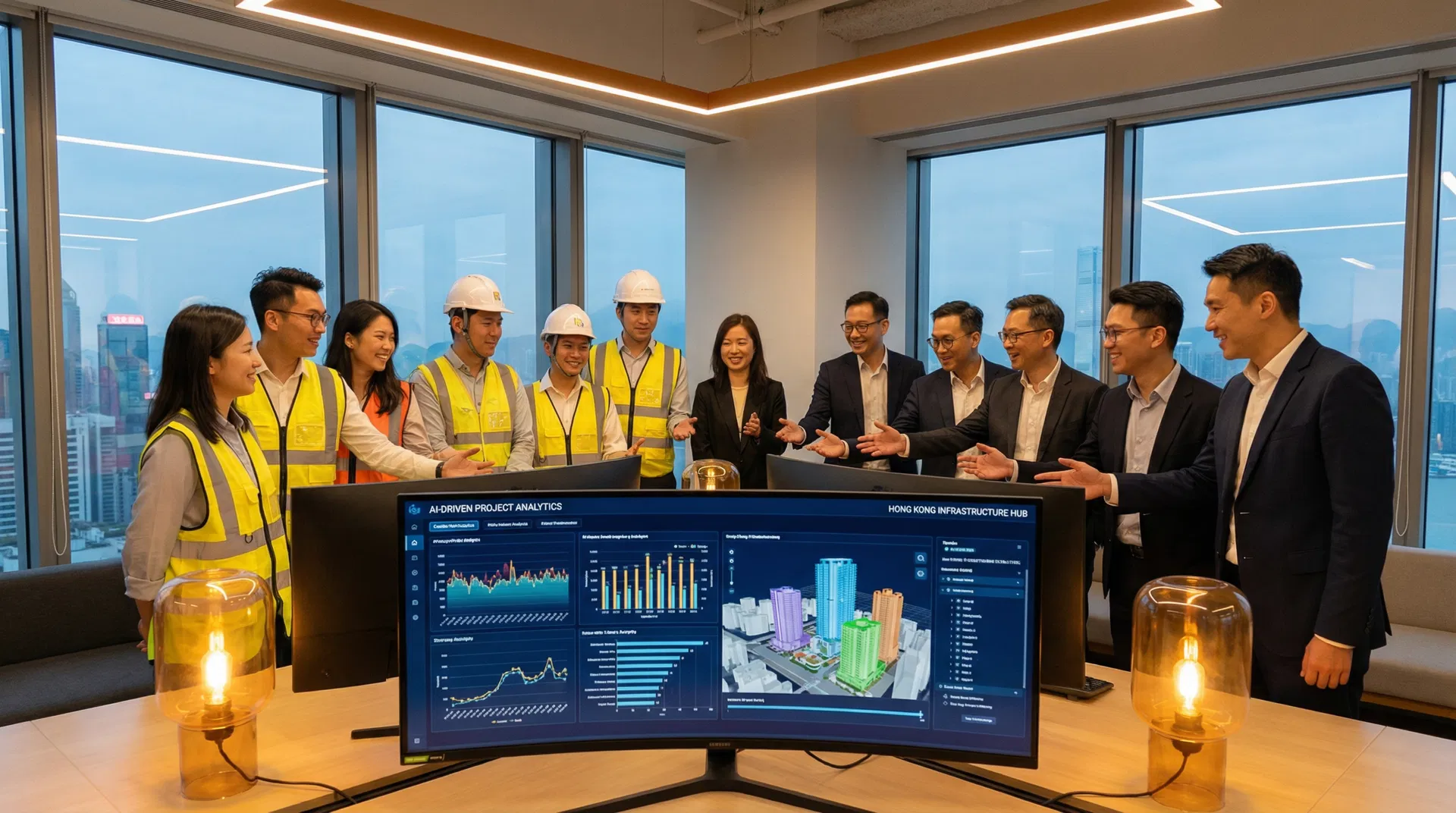 Construction professionals using Pyramid AI