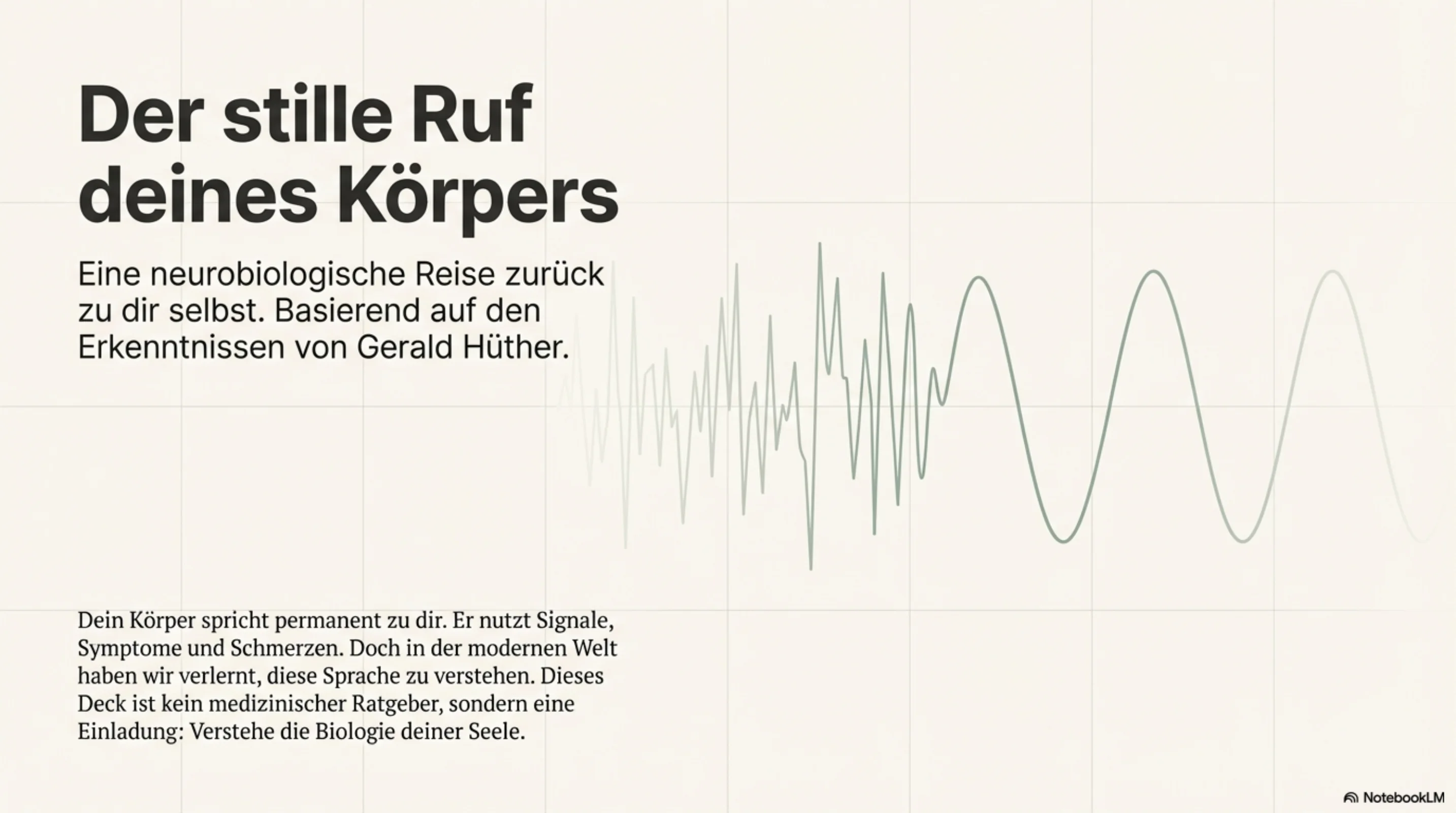 Die Weisheit des Körpers - Seite 1