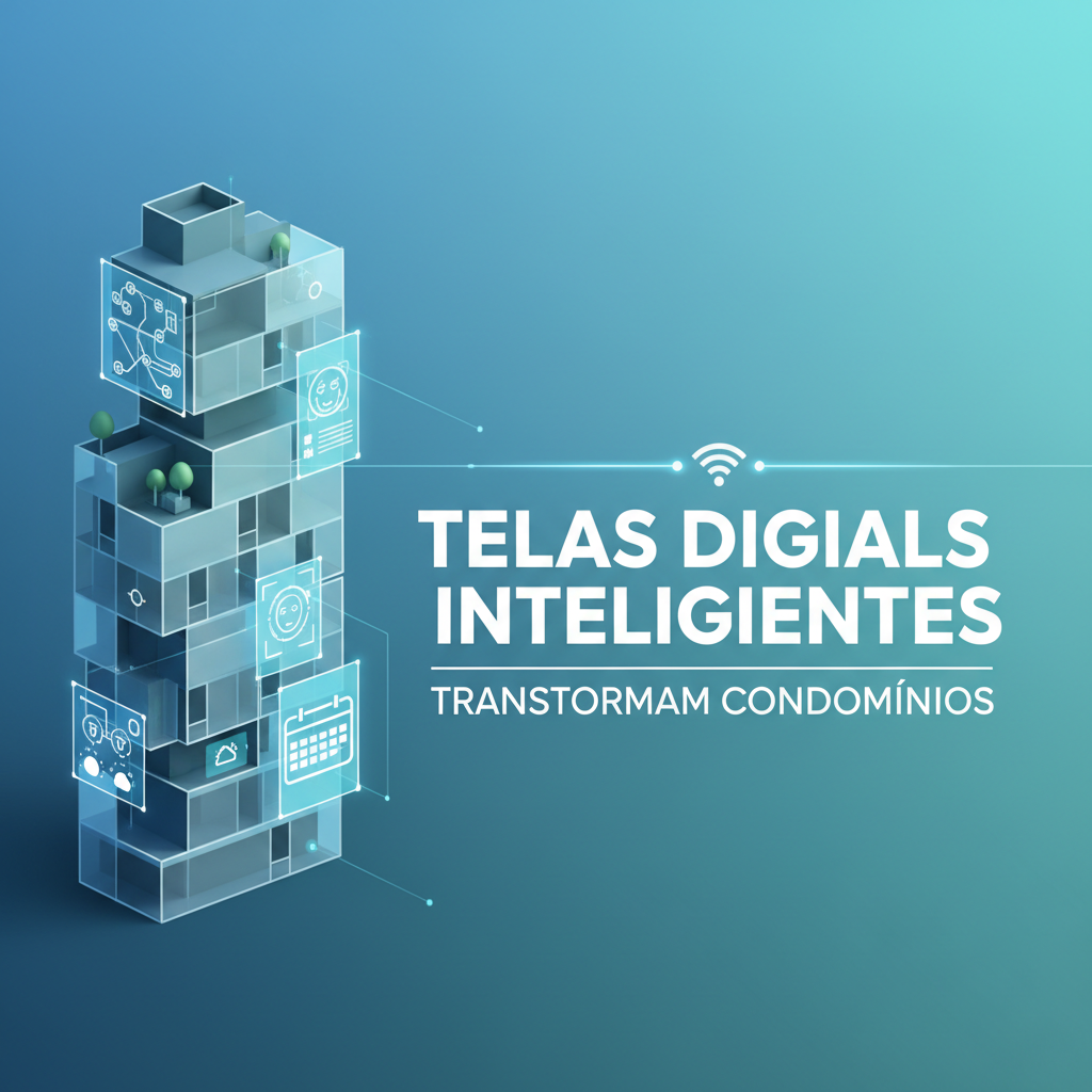 Telas digitais inteligentes transformam condomínios