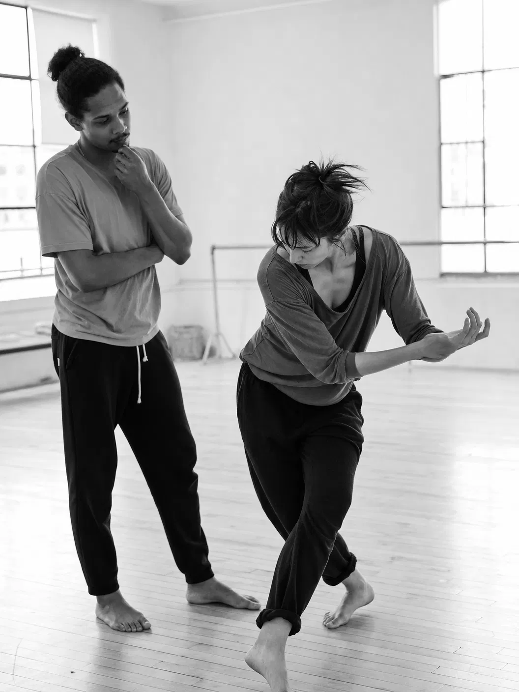 Sessione di lavoro con coreografo