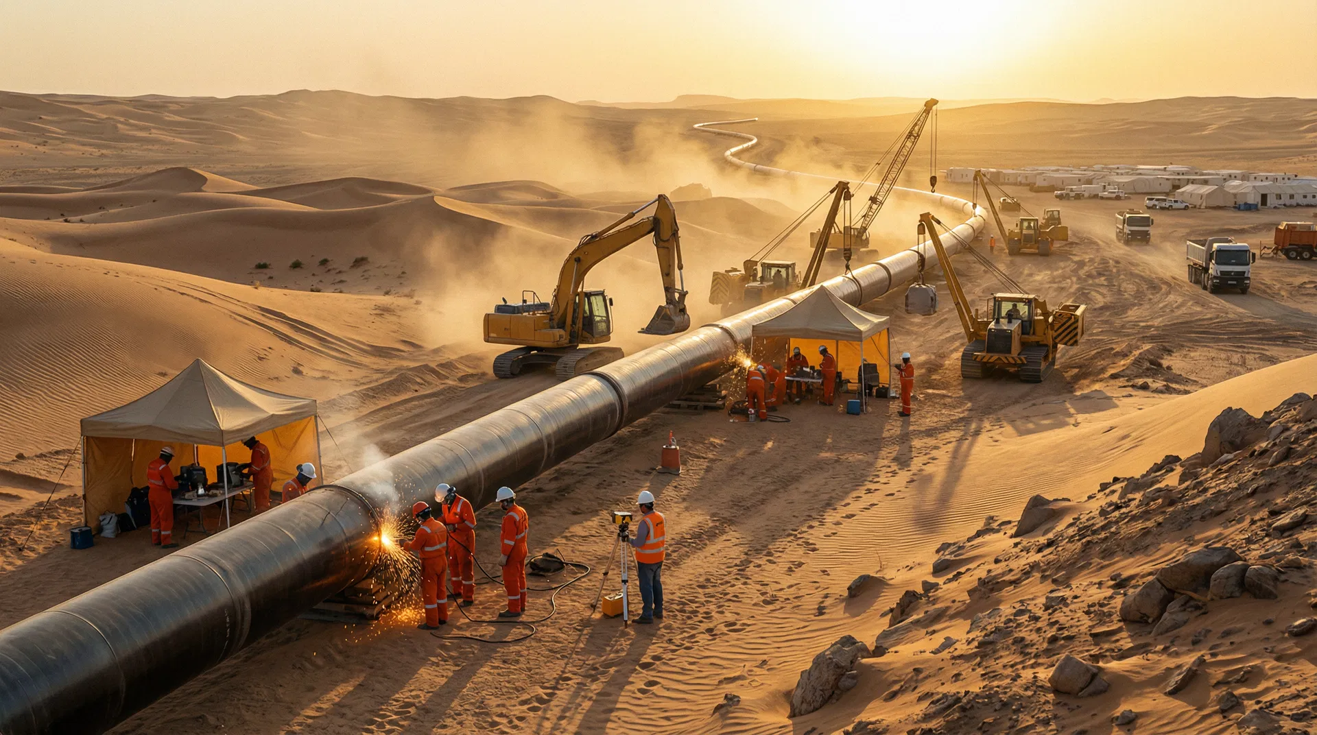 صيانة خطوط أنابيب أرامكو - المنطقة الشرقية