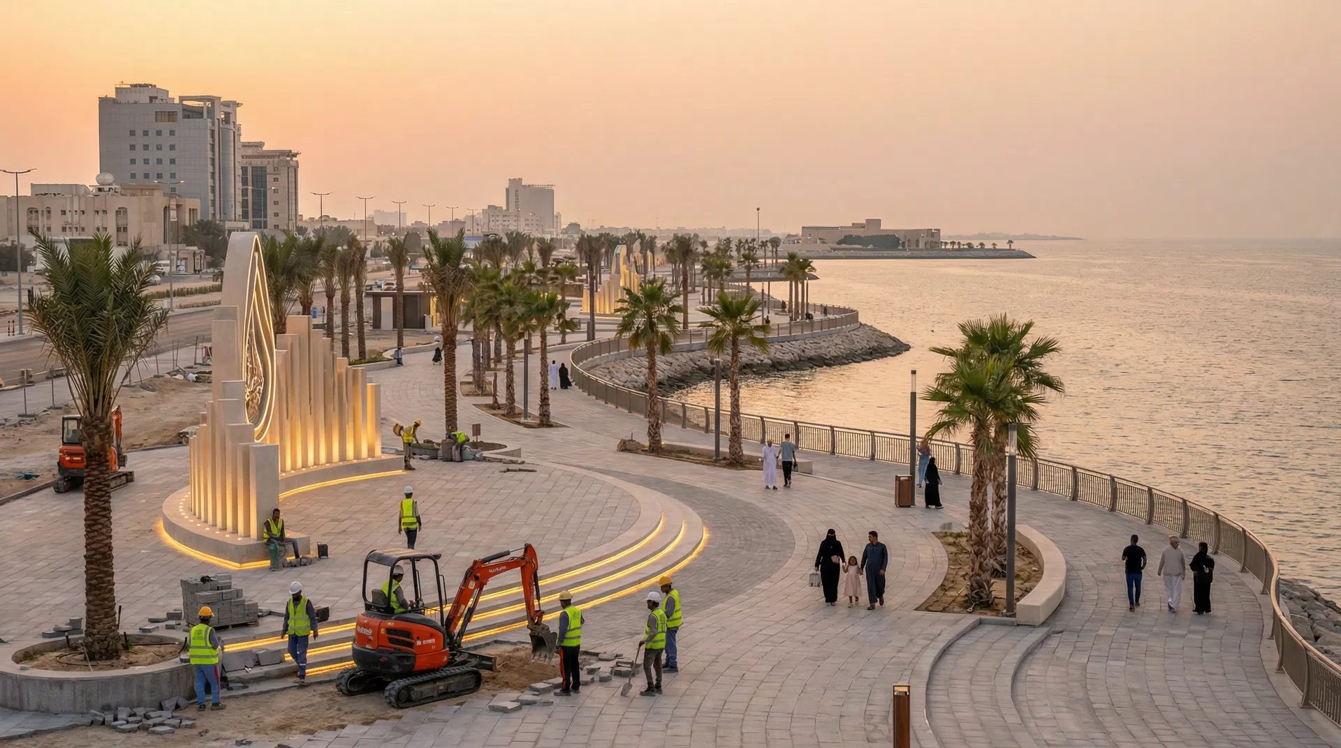 صيانة وتشغيل واجهة الدمام البحرية