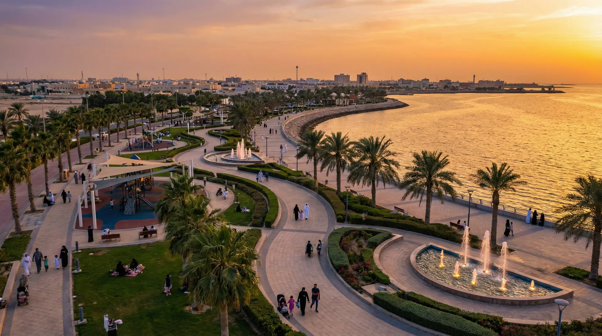 صيانة وتشغيل كورنيش الجبيل