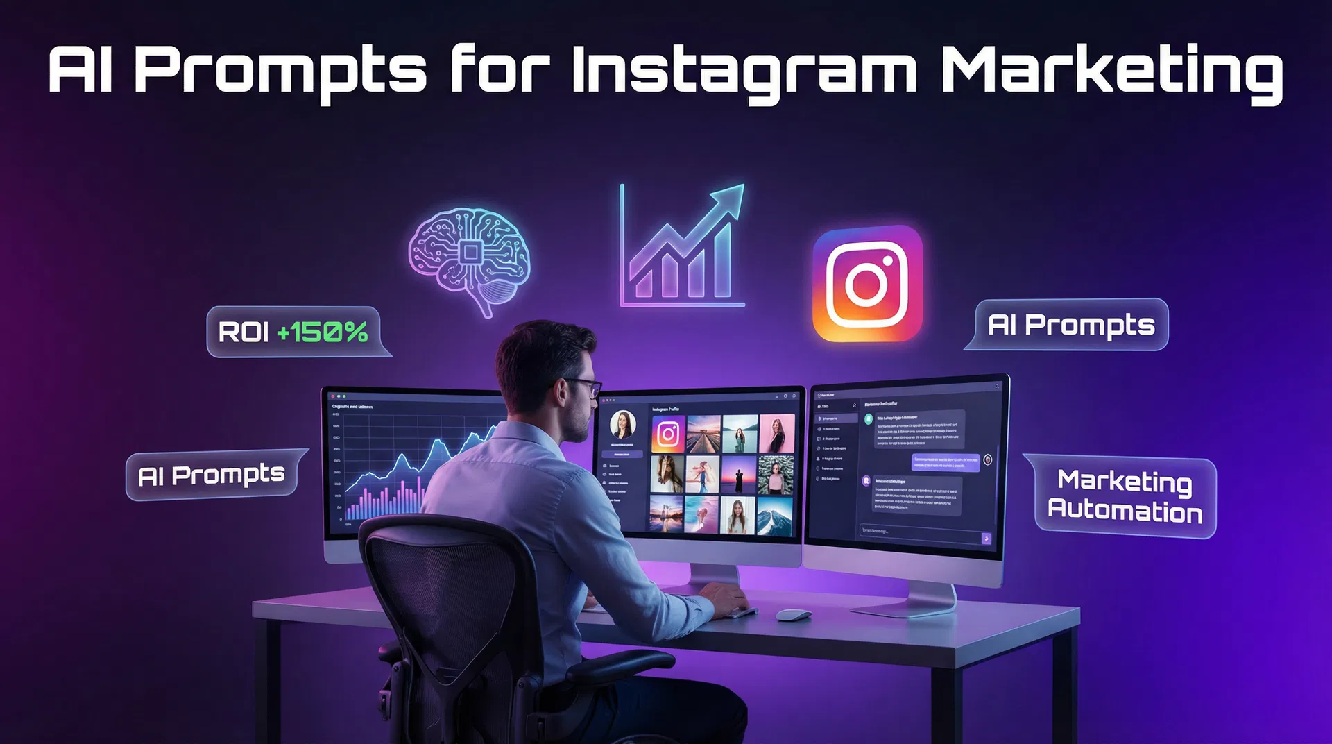 Prompts de IA para Profissionais de Marketing Digital no Instagram