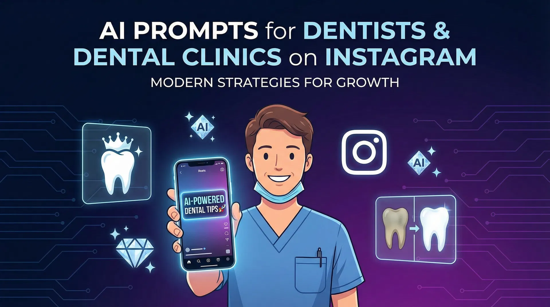 Prompts de IA para Dentistas e Clínicas Odontológicas no Instagram