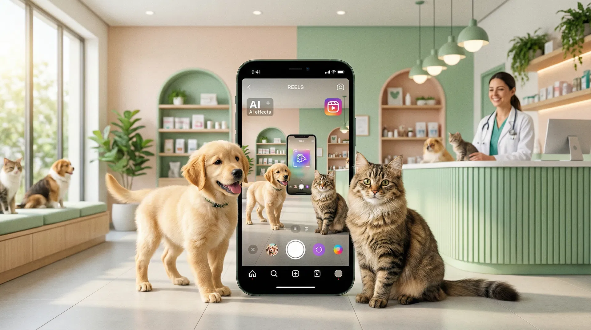 Prompts de IA para Petshops e Veterinários no Instagram: Conteúdo que Encanta Tutores