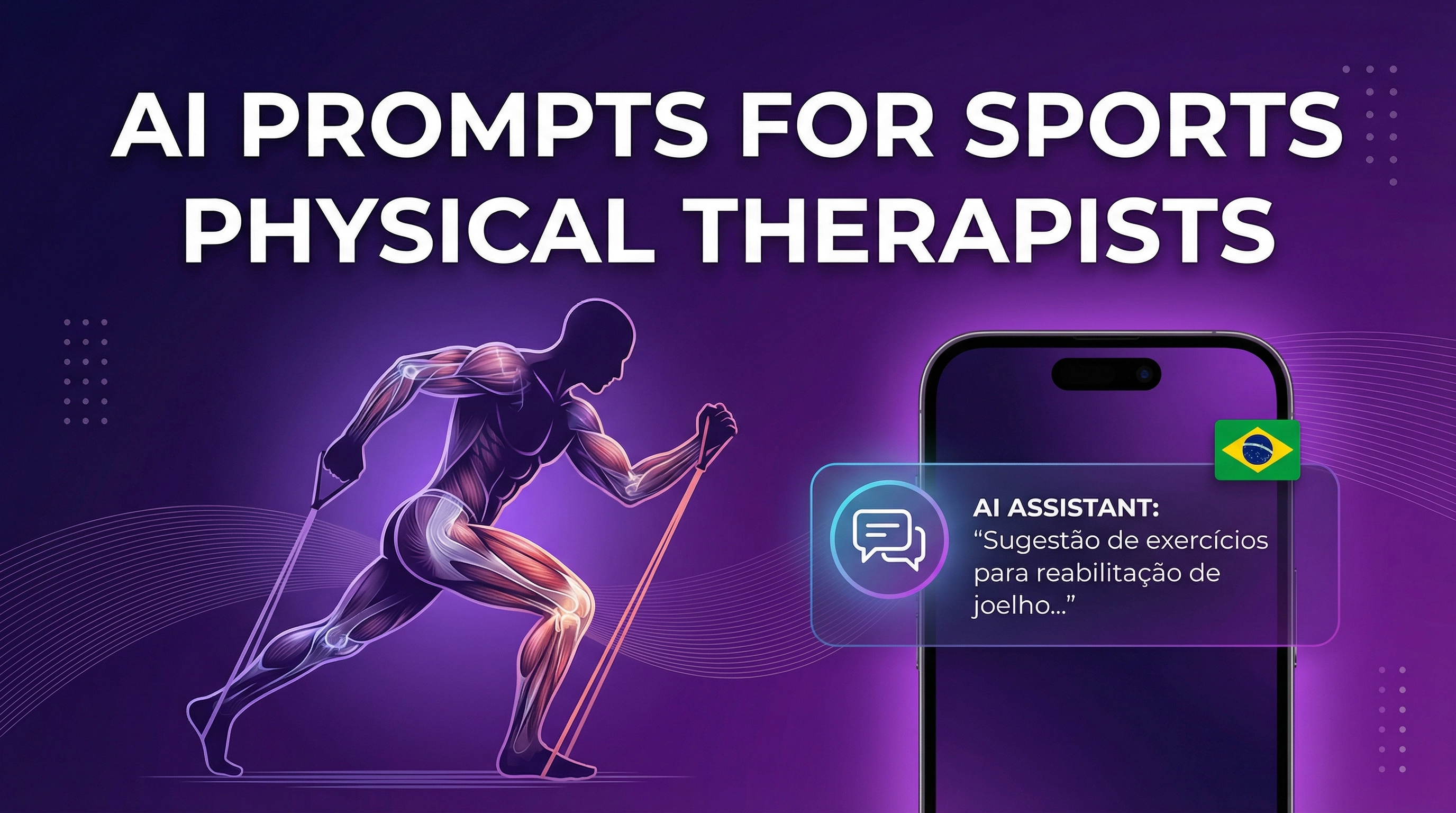 Prompts de IA para fisioterapeutas esportivos: 10 Prompts Prontos para Usar