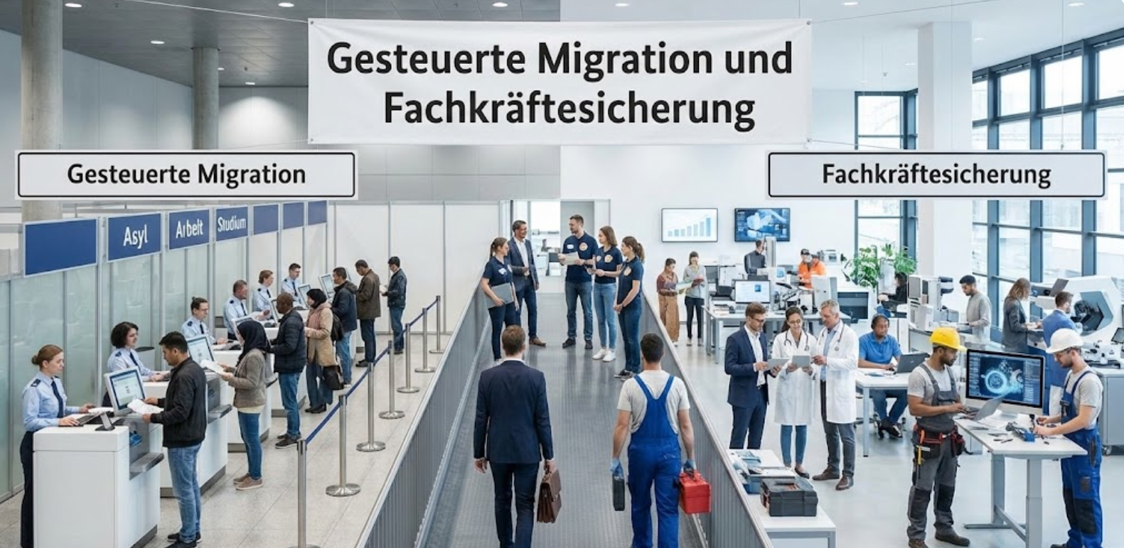 Gesteuerte Migration und Fachkräftesicherung