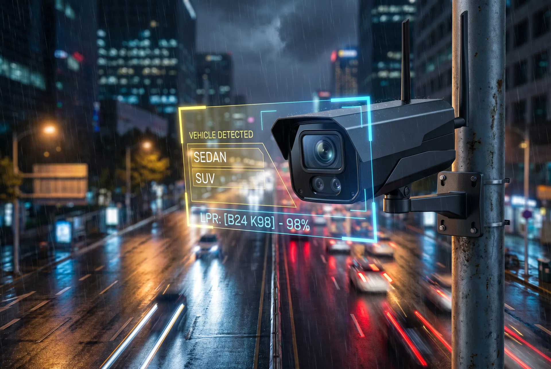 AI-powered traffic surveillance camera