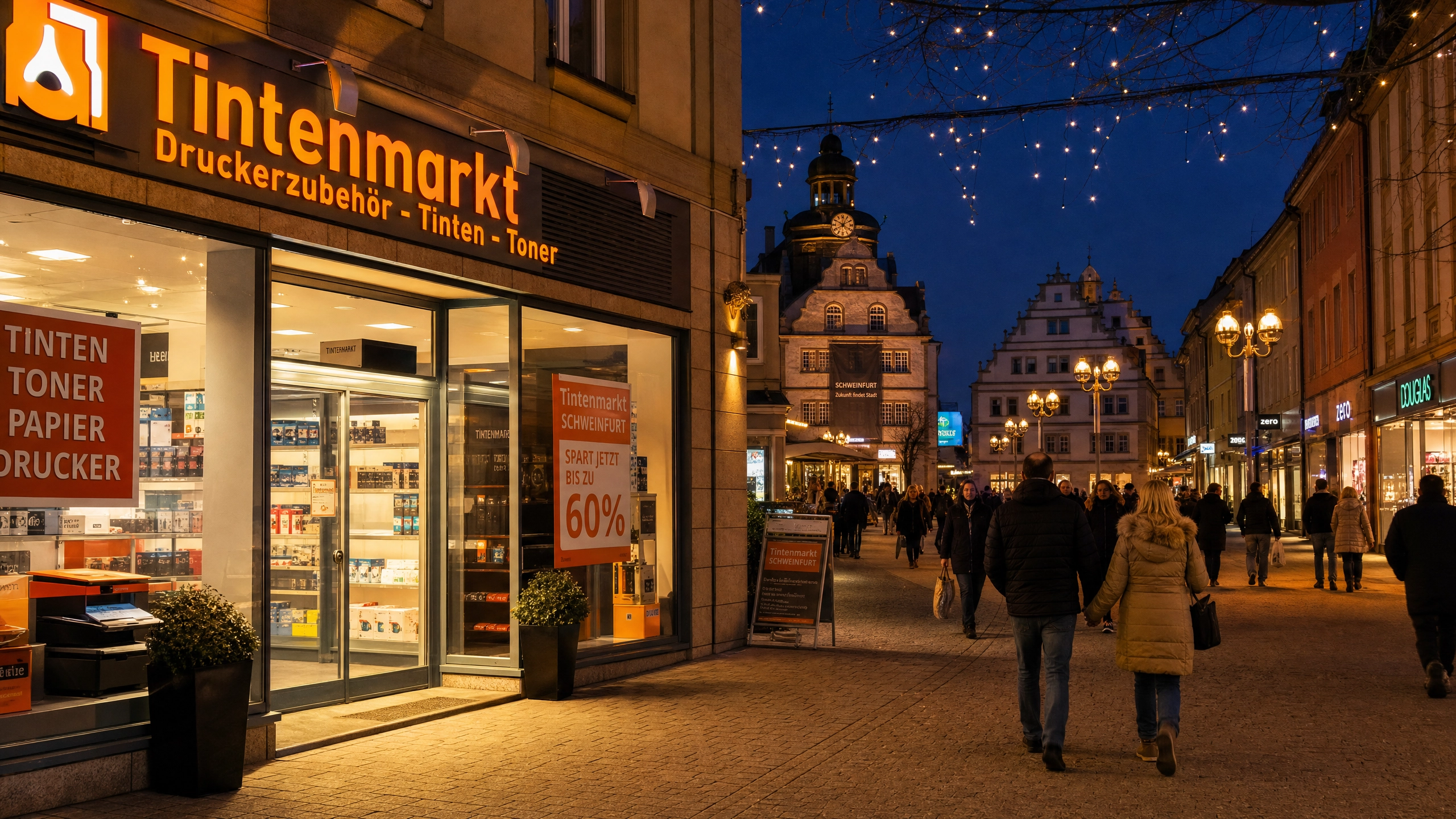 Schweinfurt@night – Tintenfuzzy ist mit digitalem Einkaufen dabei!