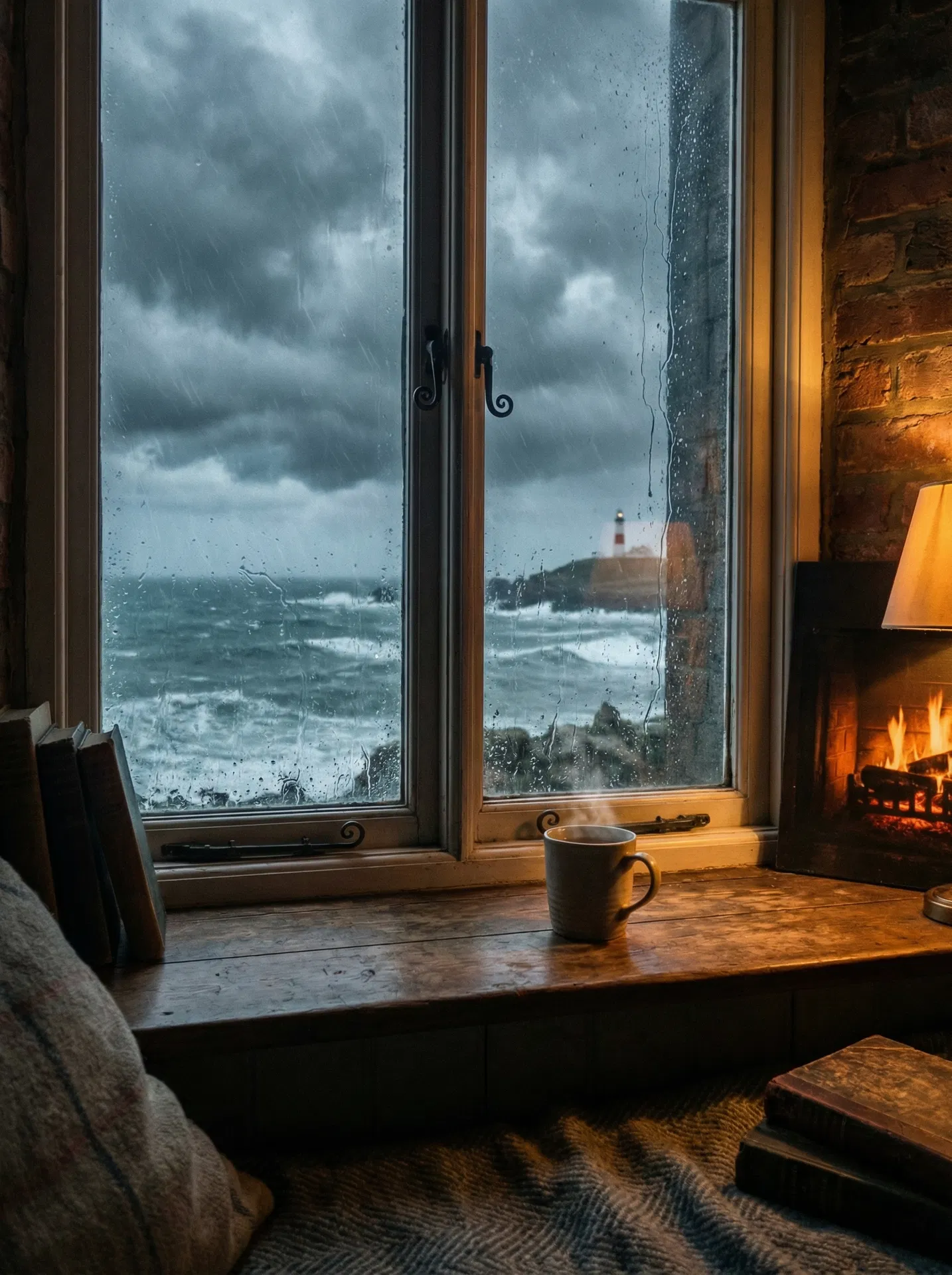 Hintergrundbild der Schietwetter-Sektion: Regenwetter an der Küste