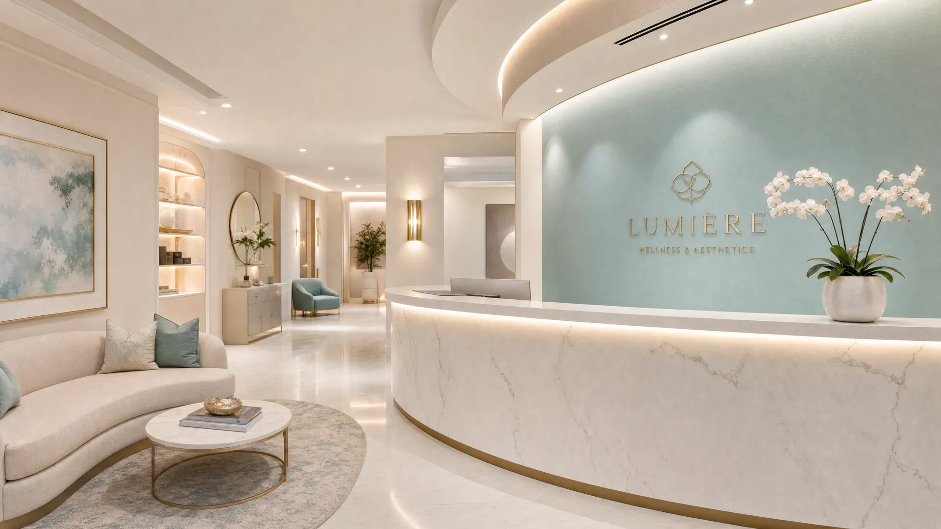 Premium wellness clinic interior