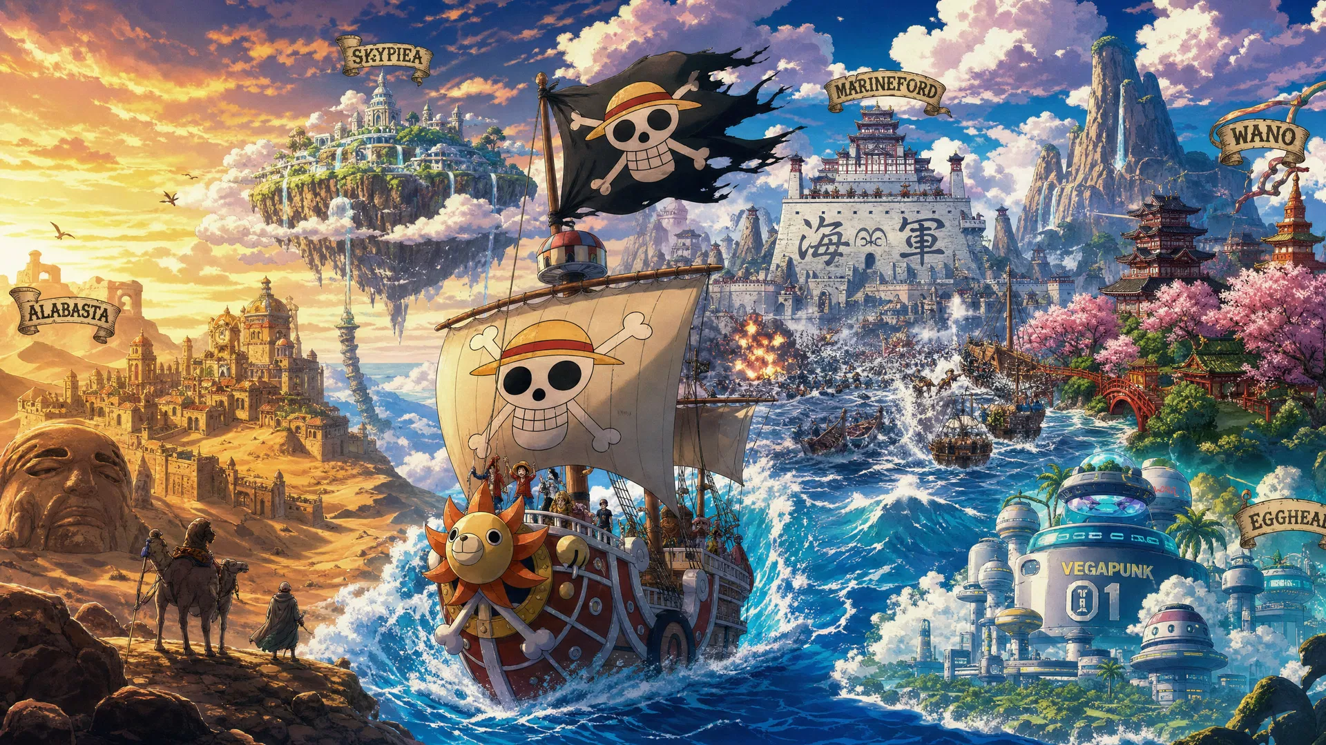 Todos os arcos de One Piece: guia completo