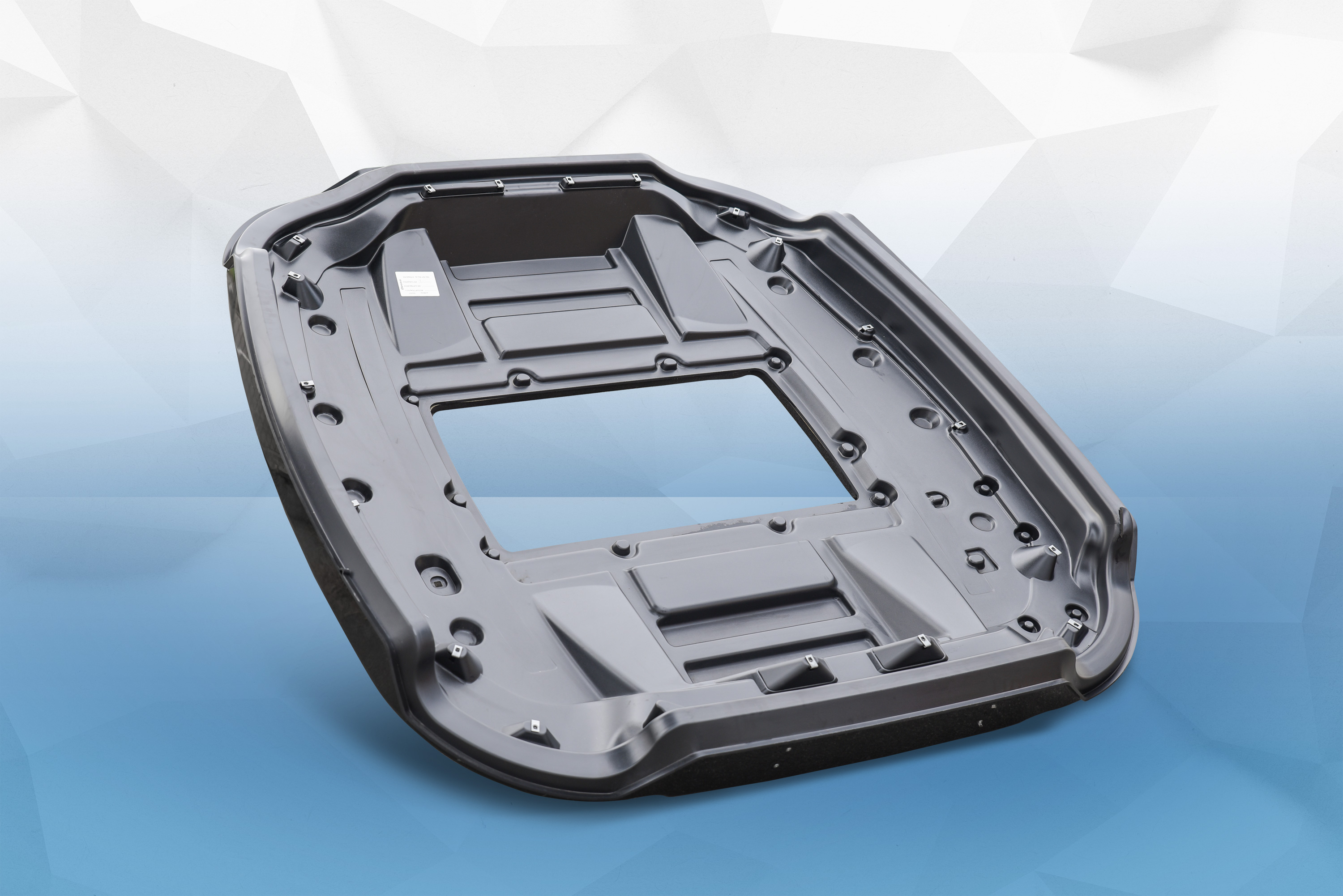 ABS vacuum formed headliner for agriculture equipment