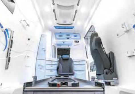 Thermoformed ABS PMMA ambulance interior panel