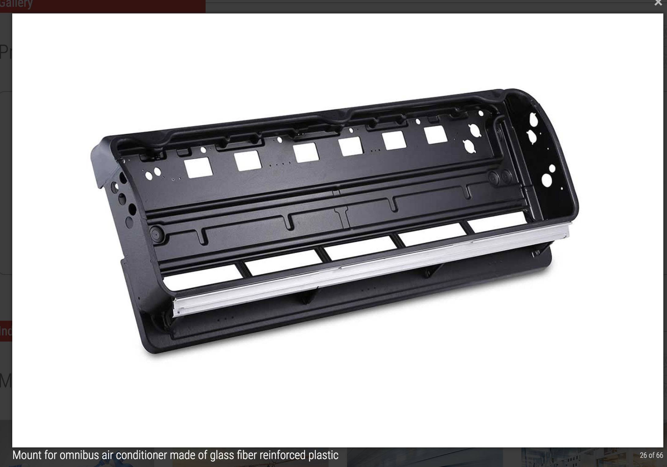 Thermoformed HVAC AC Mount for Buses