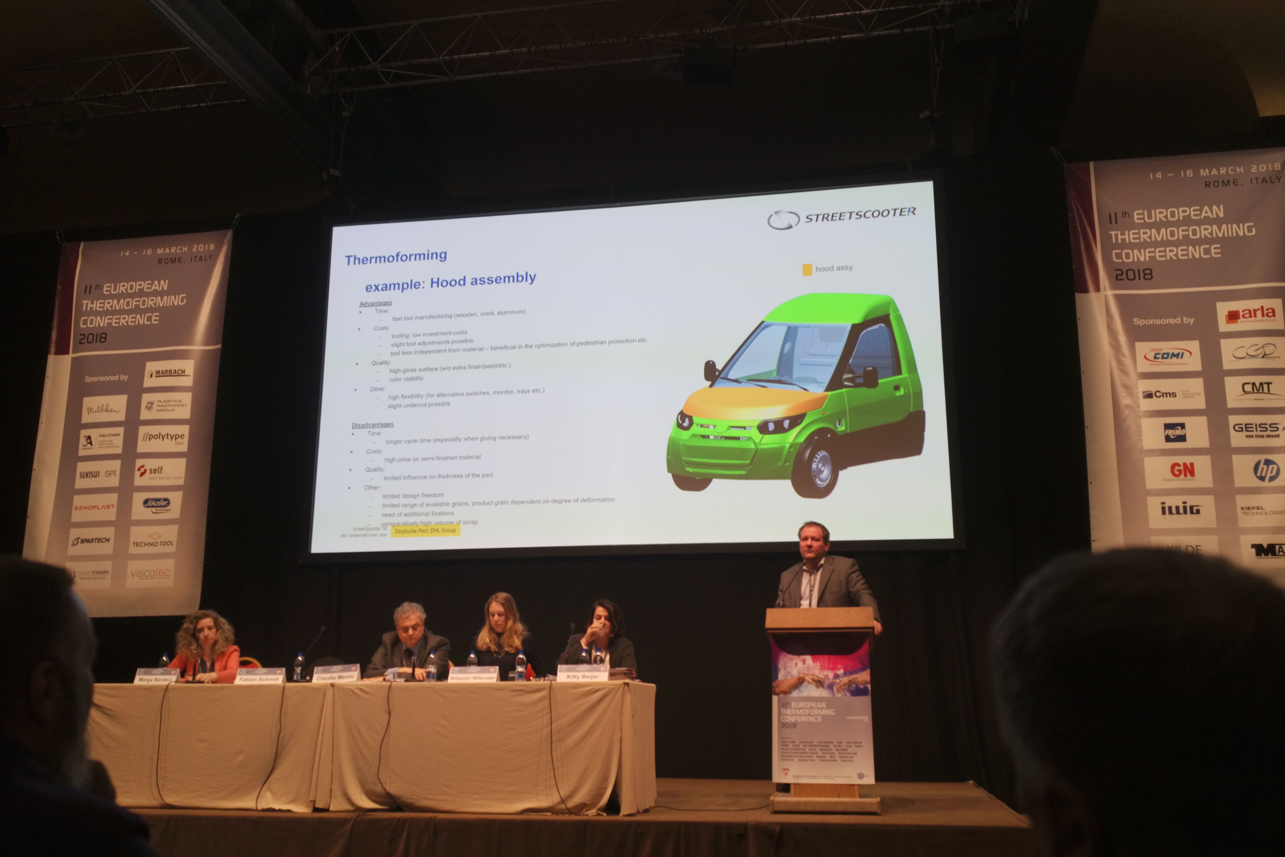 PF1 machine forming StreetScooter components