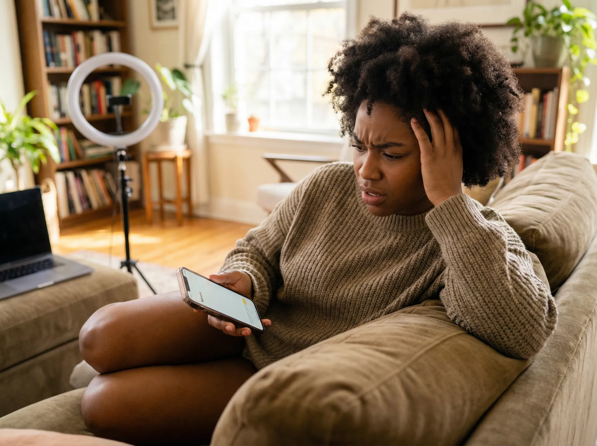 Creator struggling with captions