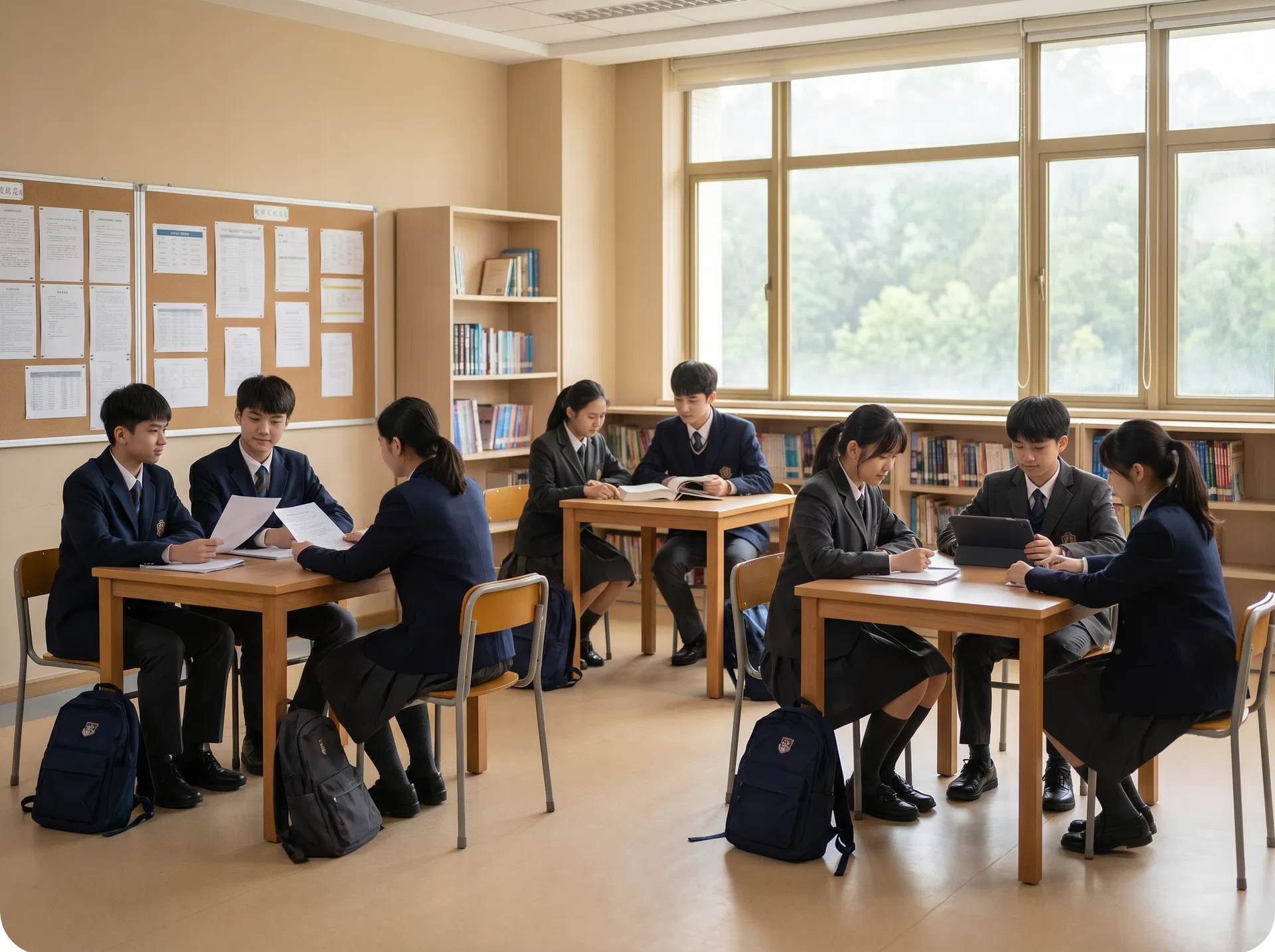 Hong Kong secondary school discussion room