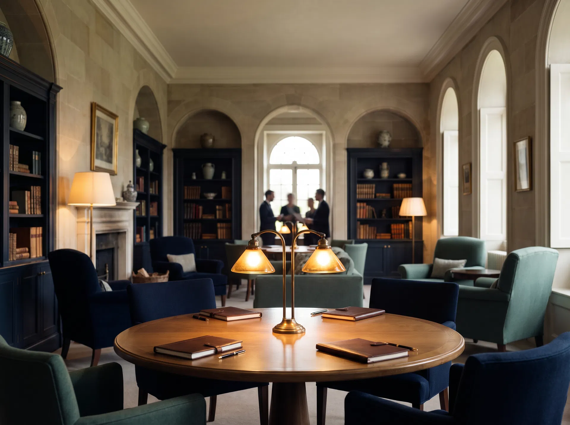 Elegant study and discussion room