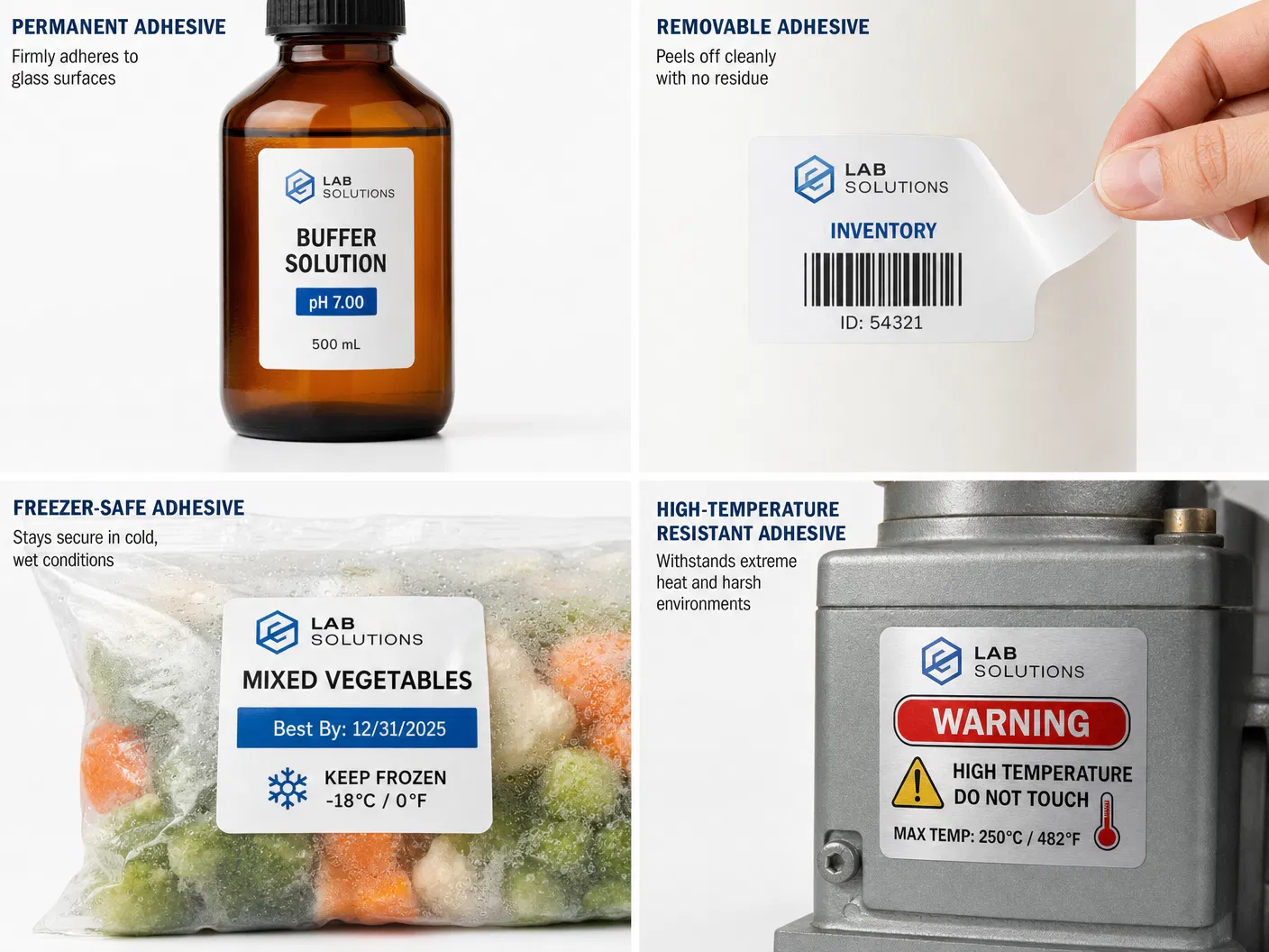 Label adhesive types