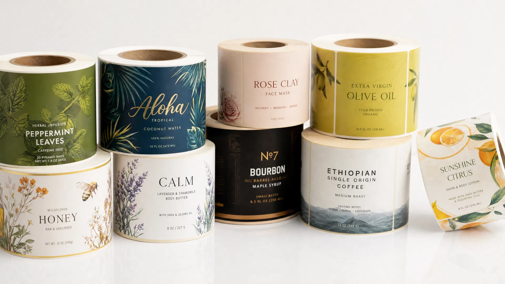 Custom roll labels for multiple industries