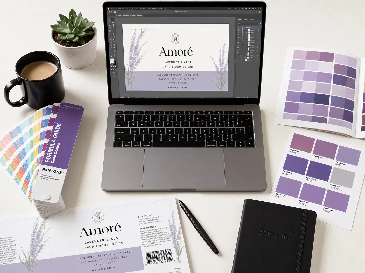 Label design and artwork preparation