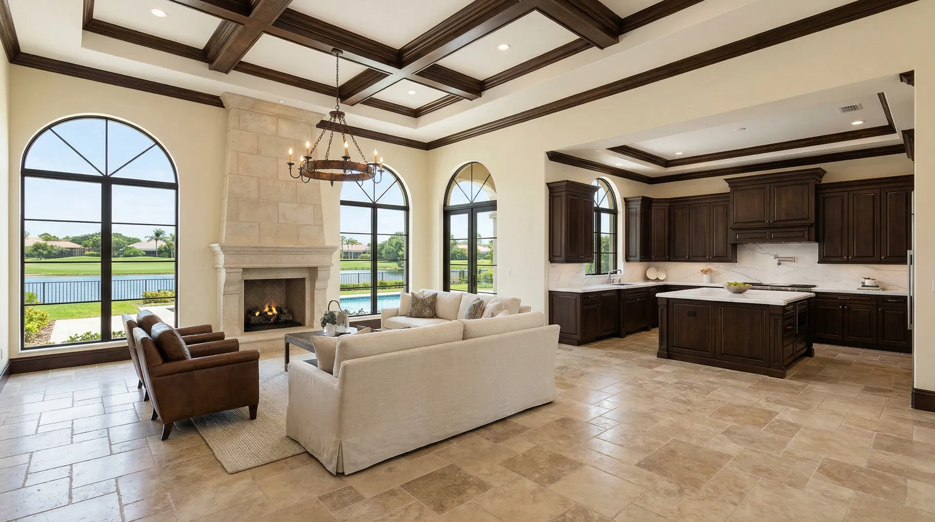 Interior — Great Room & Cozinha