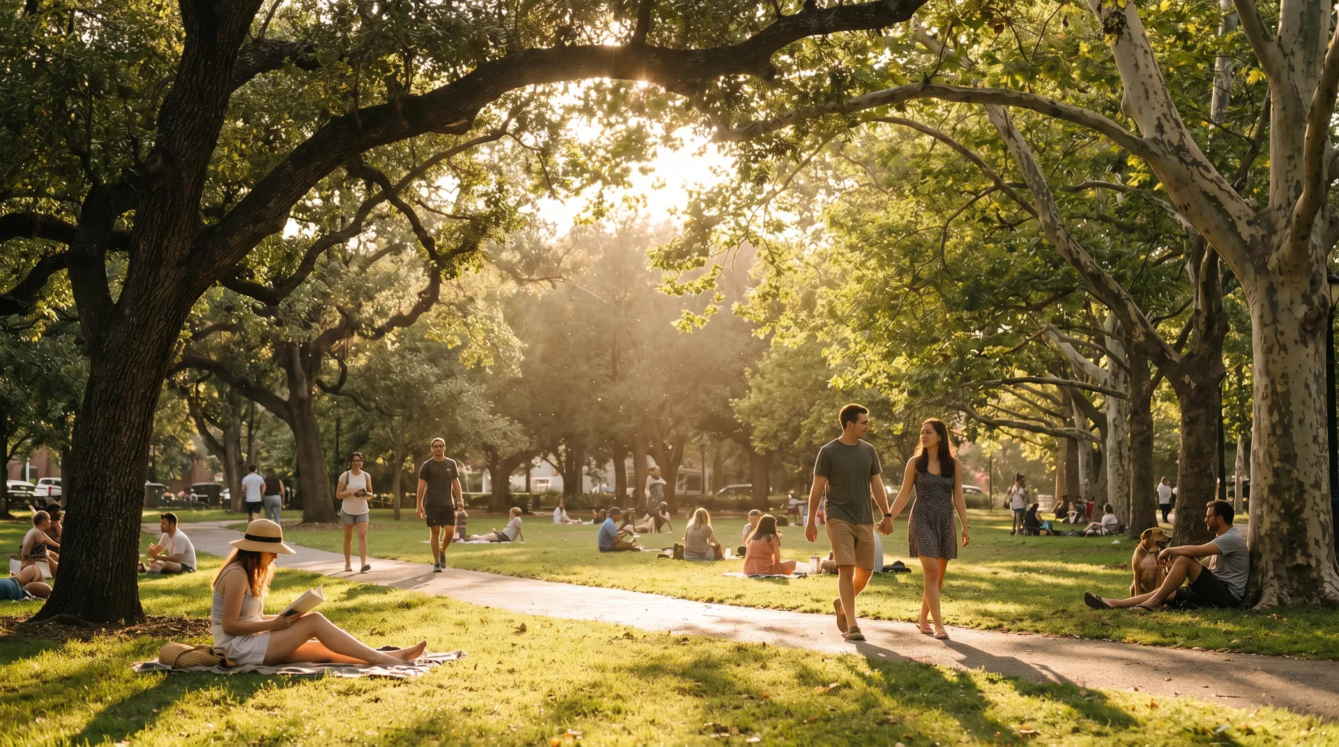 Person relaxing indoors surrounded by houseplants