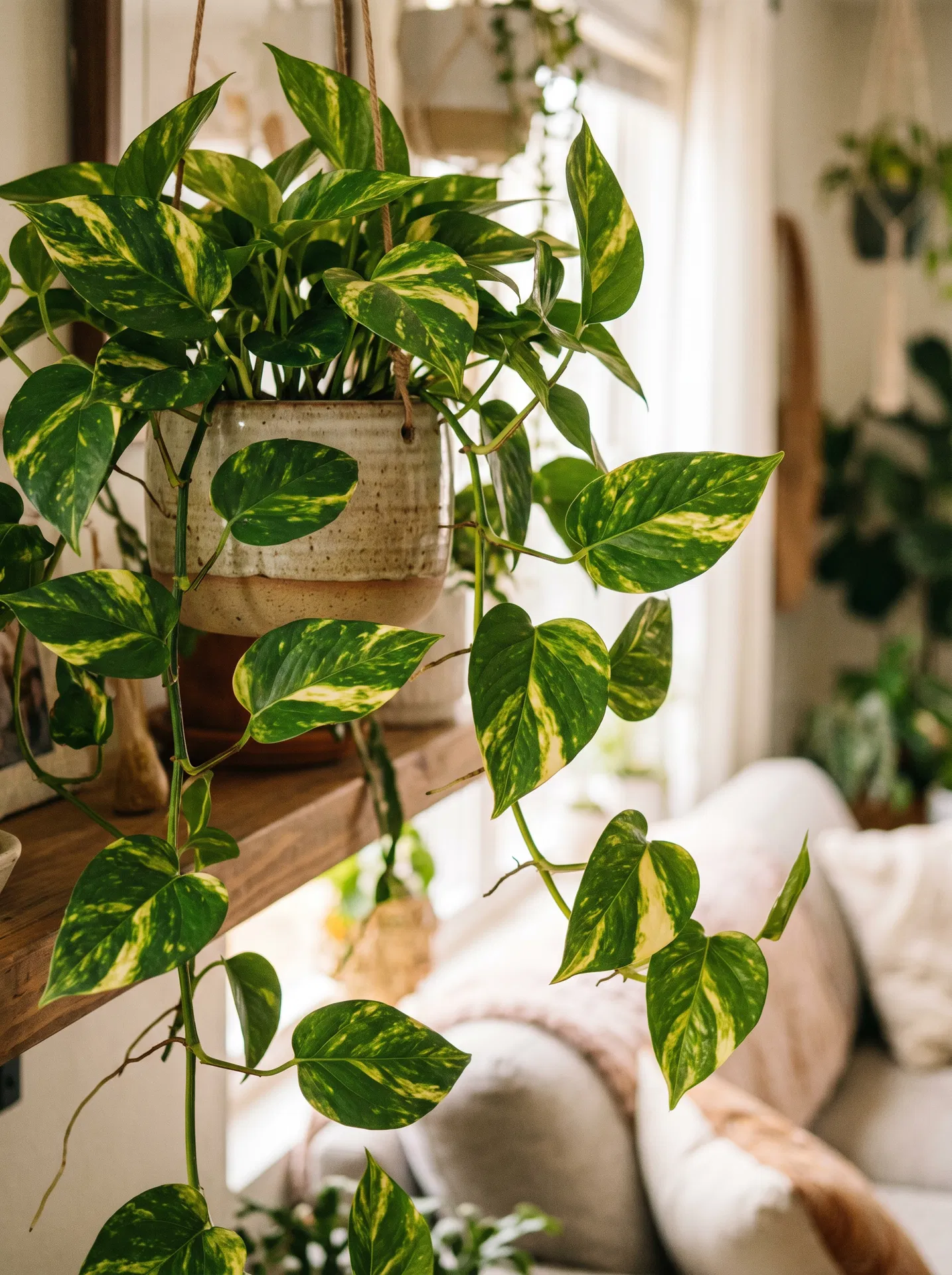 Pothos trailing vines