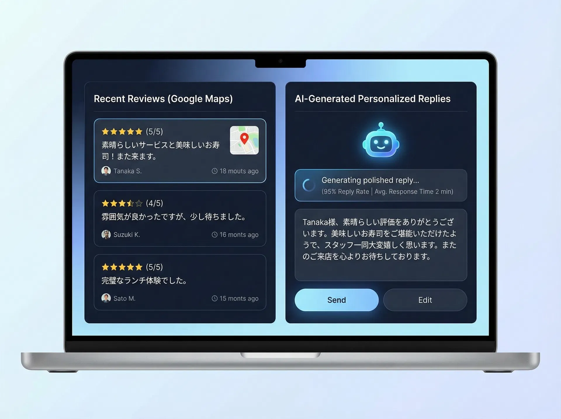 飲食店レビュー自動返信ツール