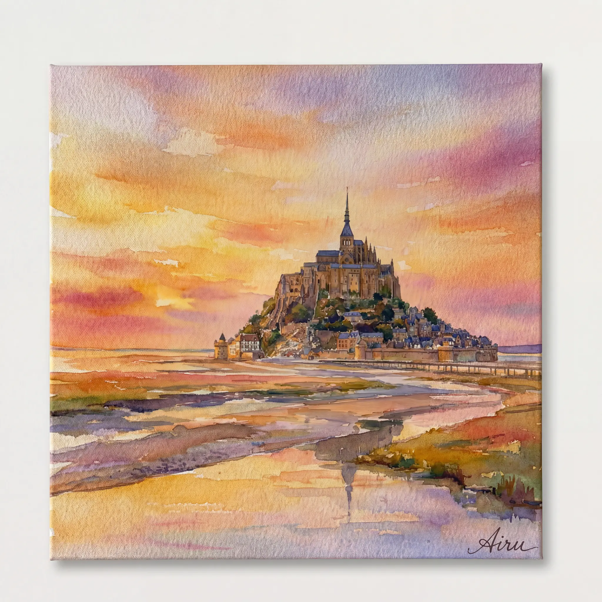 モンサンミッシェルの夕暮れ / Mont Saint-Michel at Sunset