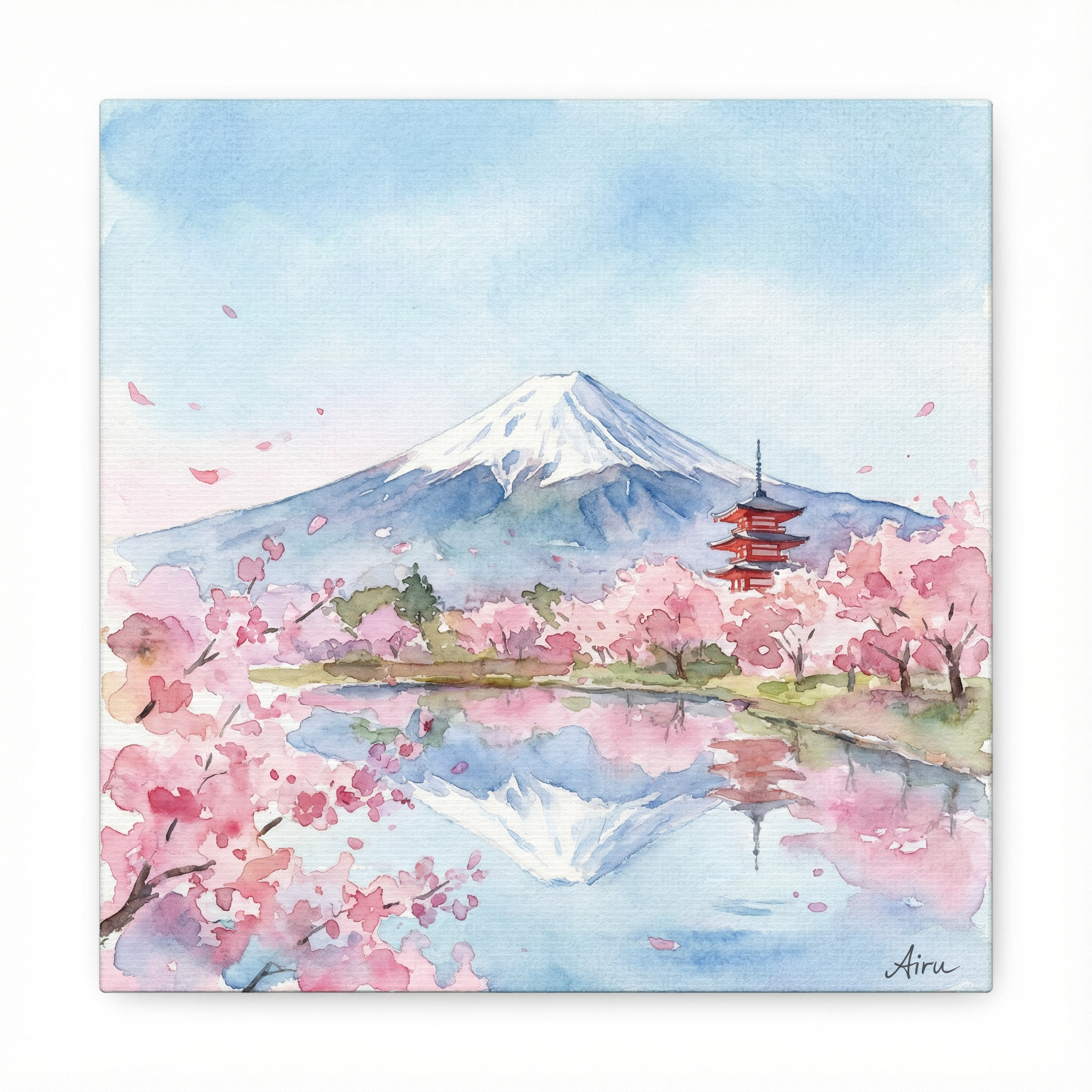 富士山と桜 / Mount Fuji and Cherry Blossoms
