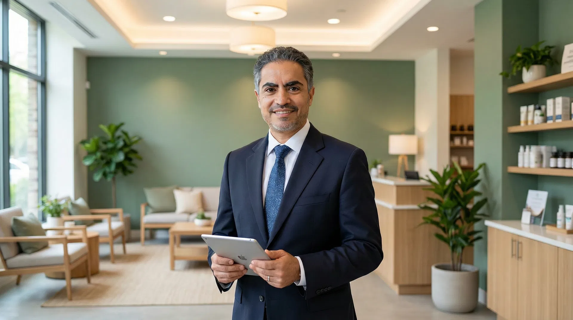 Dr. Snouda at the wellness center