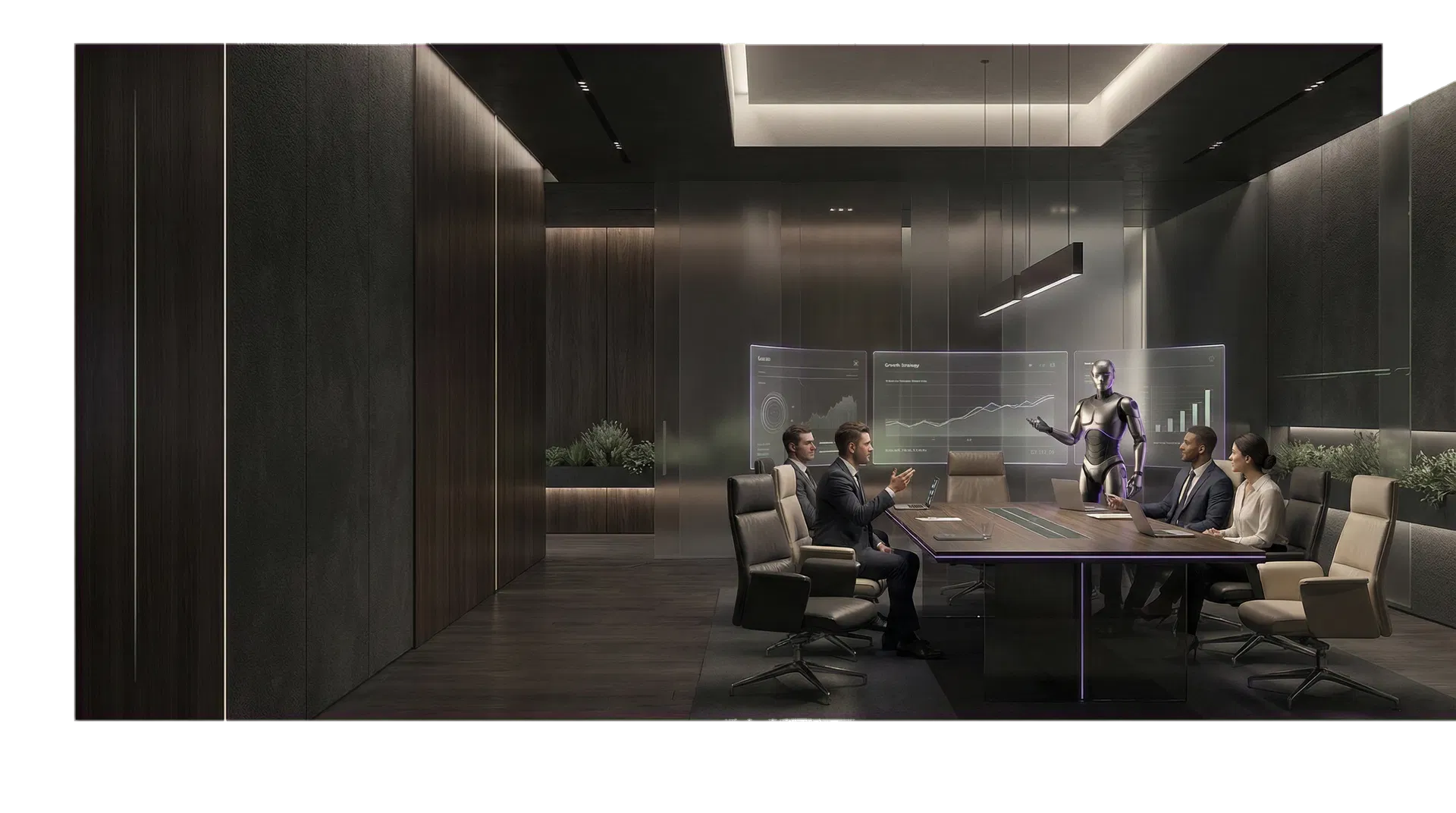 Business AI Club founders in a premium mastermind setting during business AI training and founder workshop planning