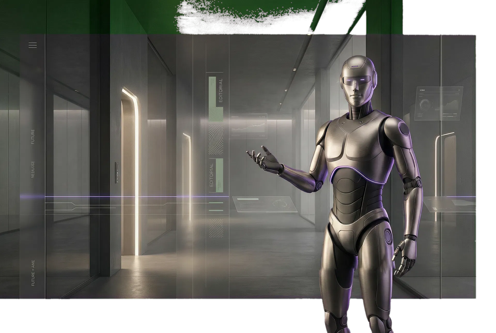 Business AI Club confirmation environment with Robby guiding the viewer toward the next step