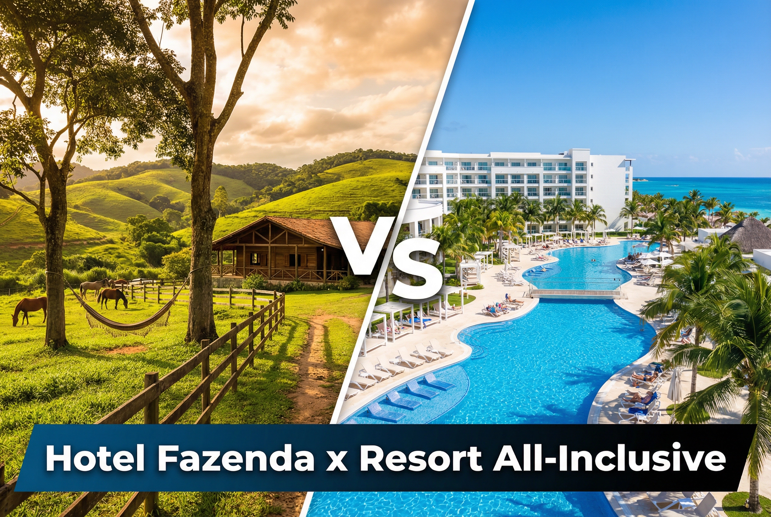 Hotel Fazenda ou Resort All-Inclusive: Qual Vale Mais para as Suas Férias?