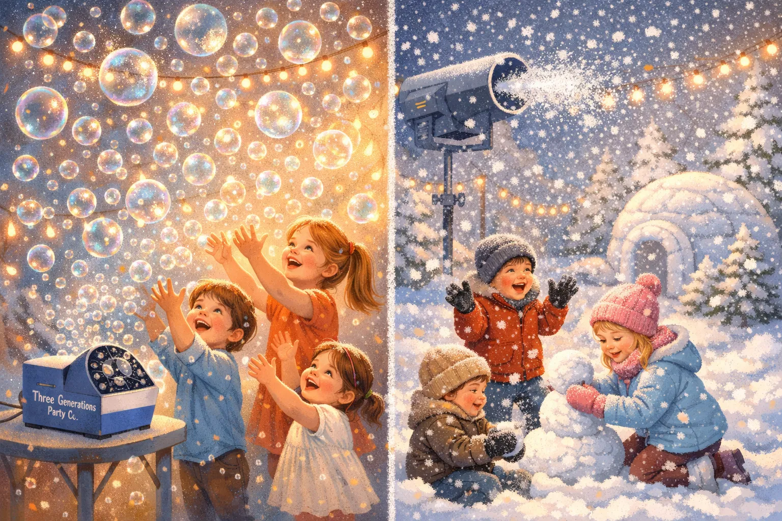 Future bubble and snow machines